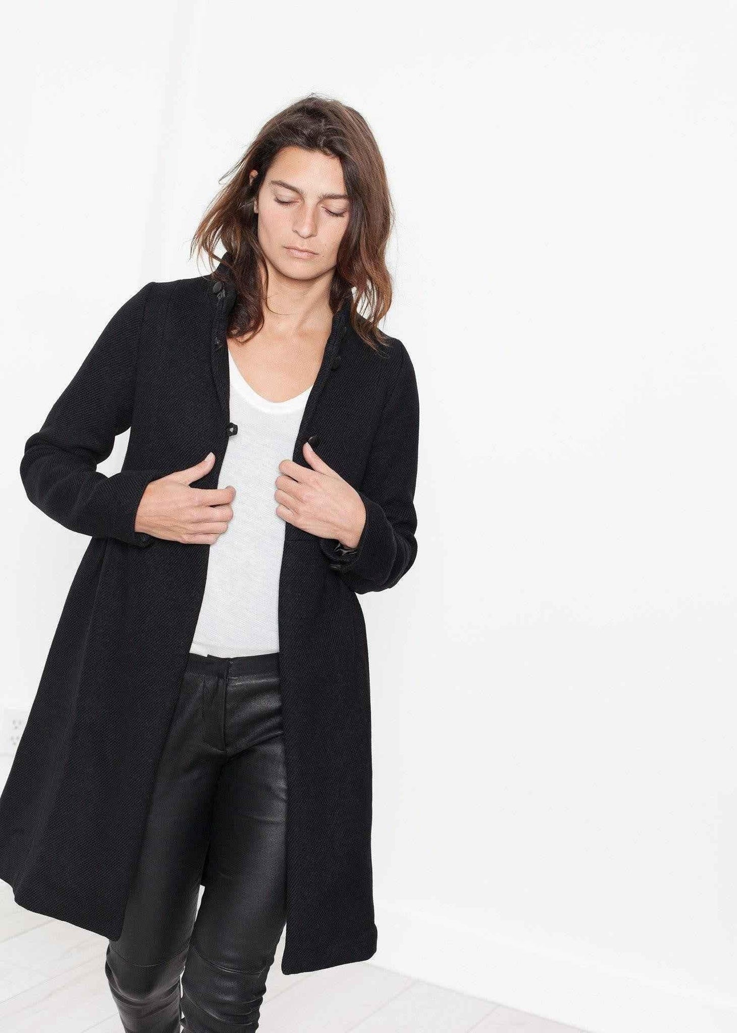 Zoulou Coat in Black.