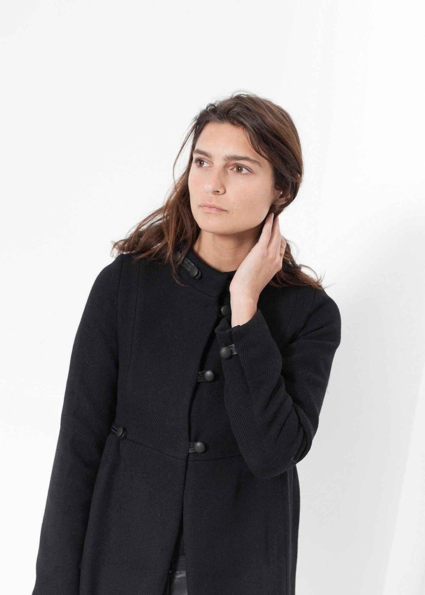 Zoulou Coat in Black.