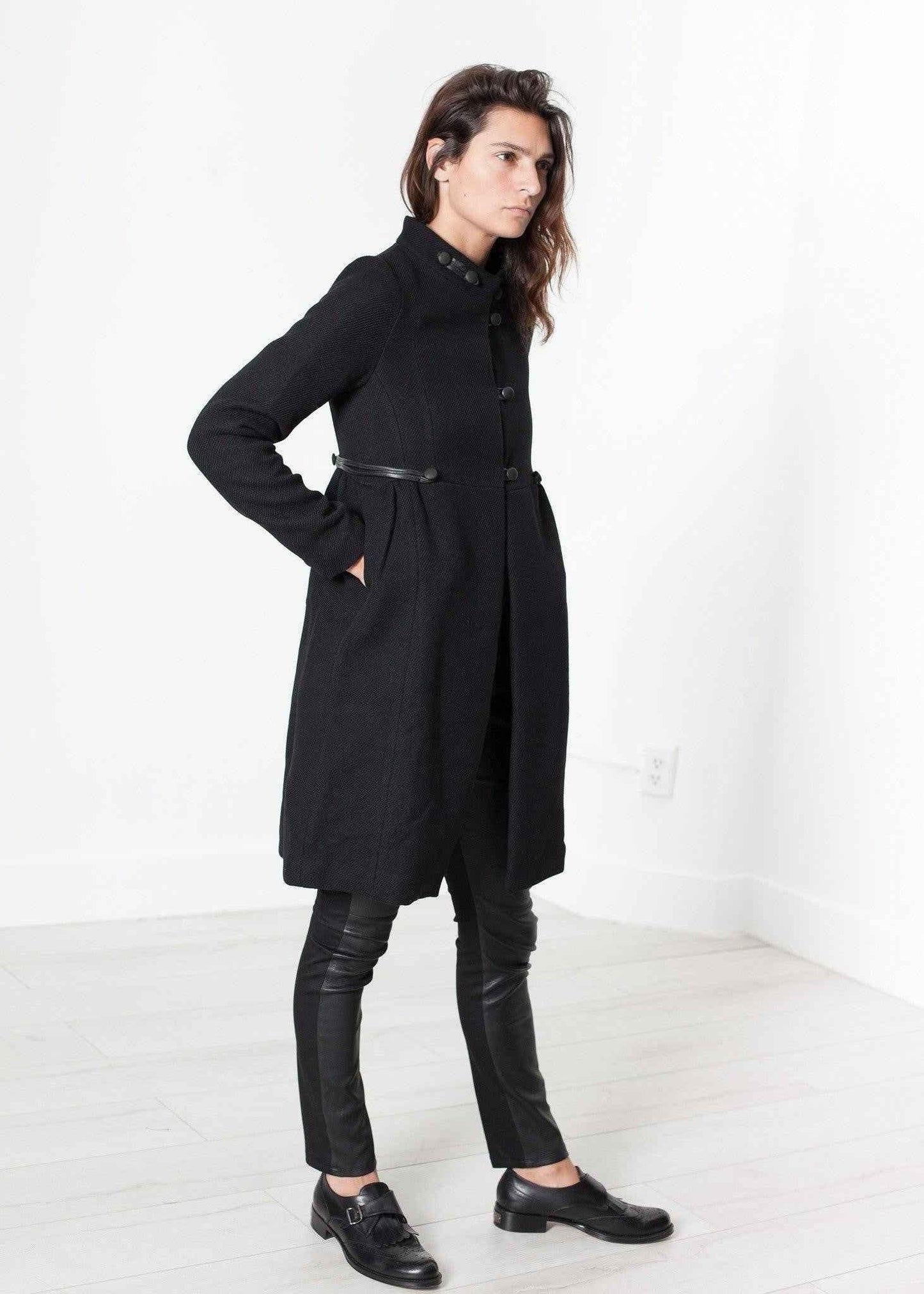 Zoulou Coat in Black.