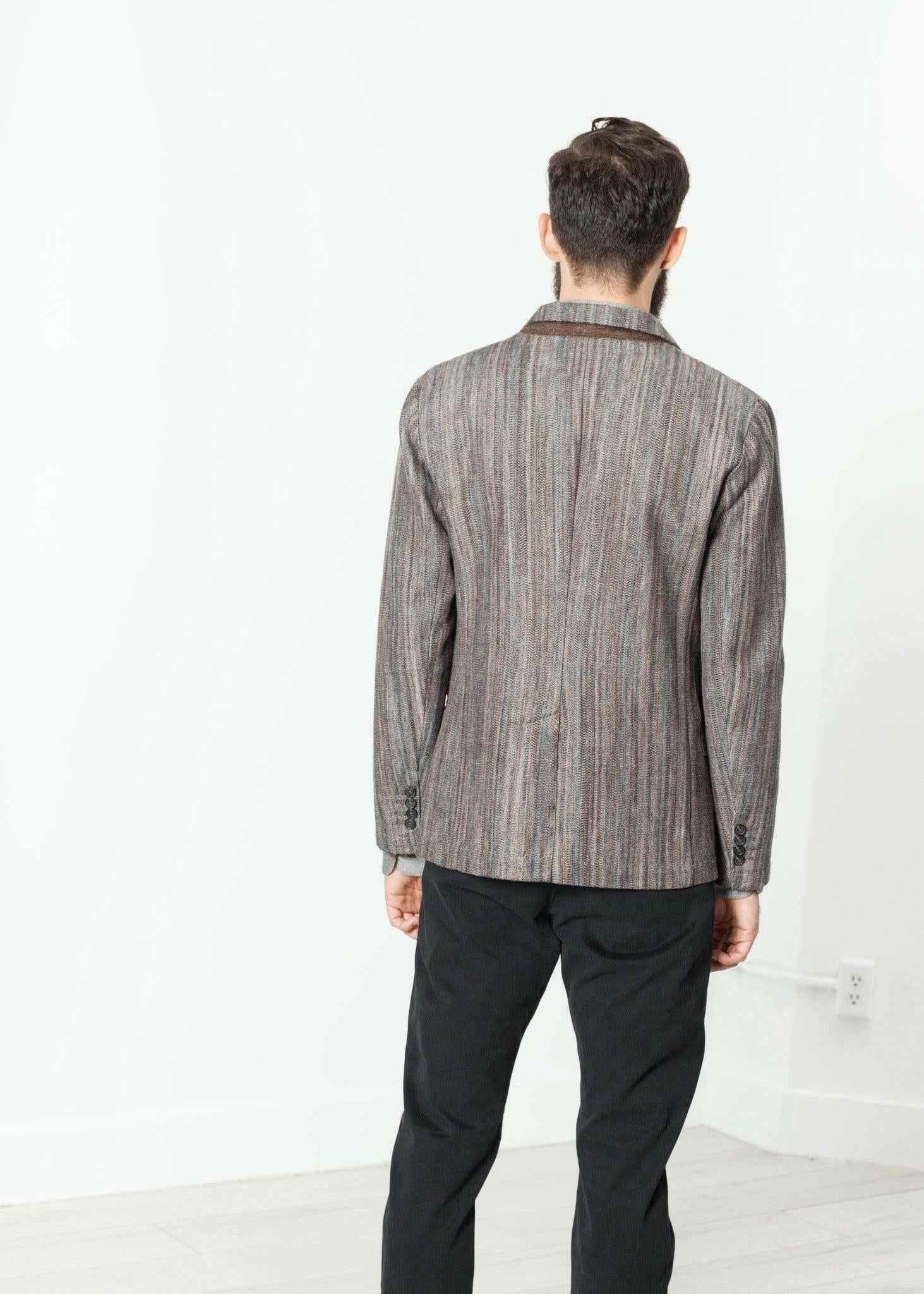 Watercolor Sport Jacket in Brown/Blue.