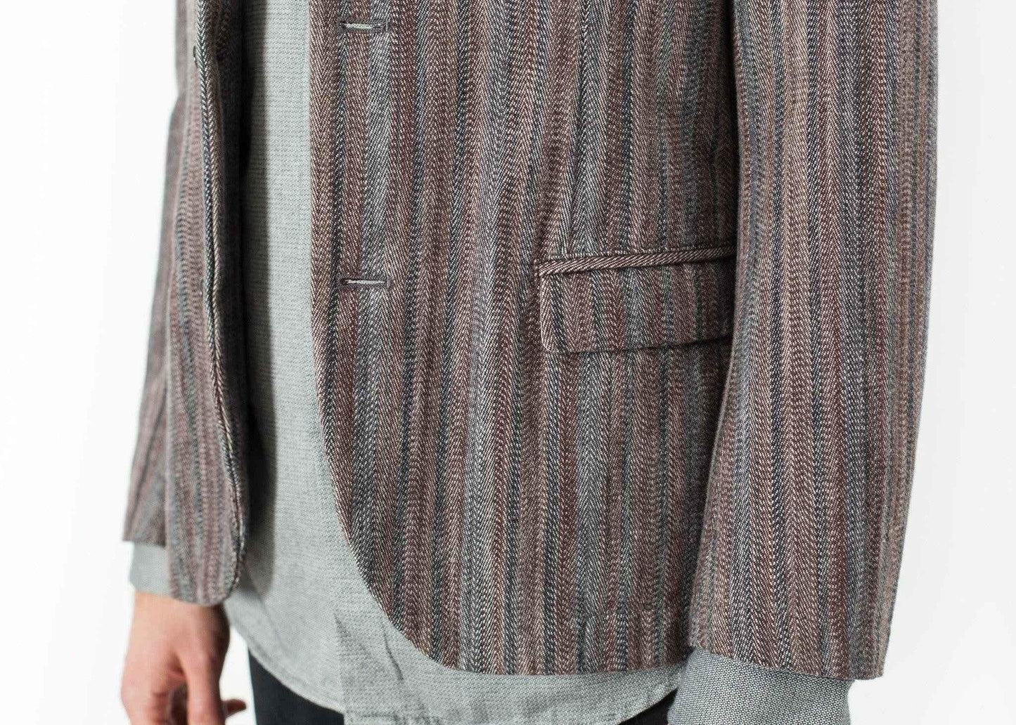 Watercolor Sport Jacket in Brown/Blue.