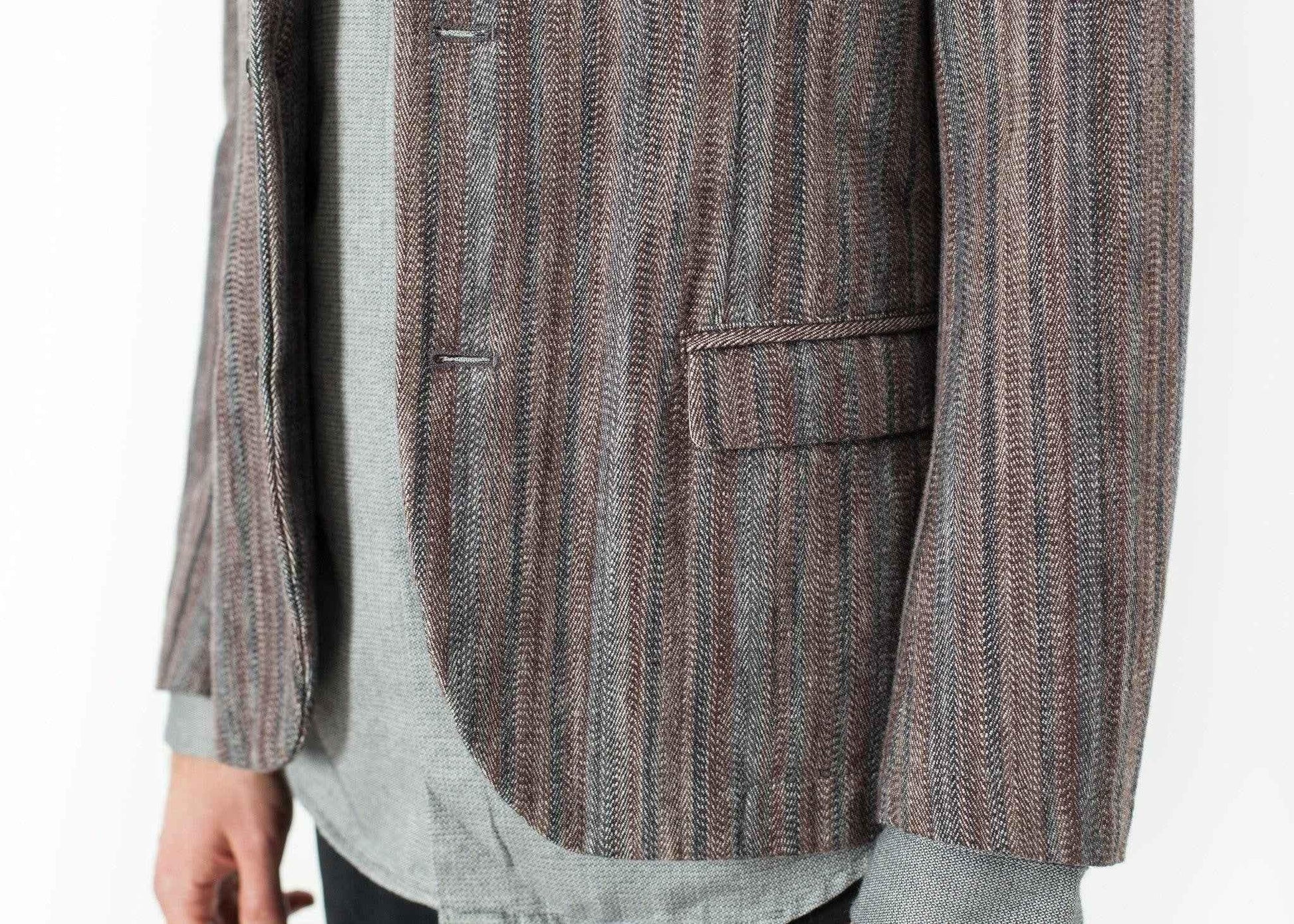 Watercolor Sport Jacket in Brown/Blue.