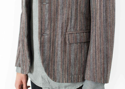 Watercolor Sport Jacket in Brown/Blue.