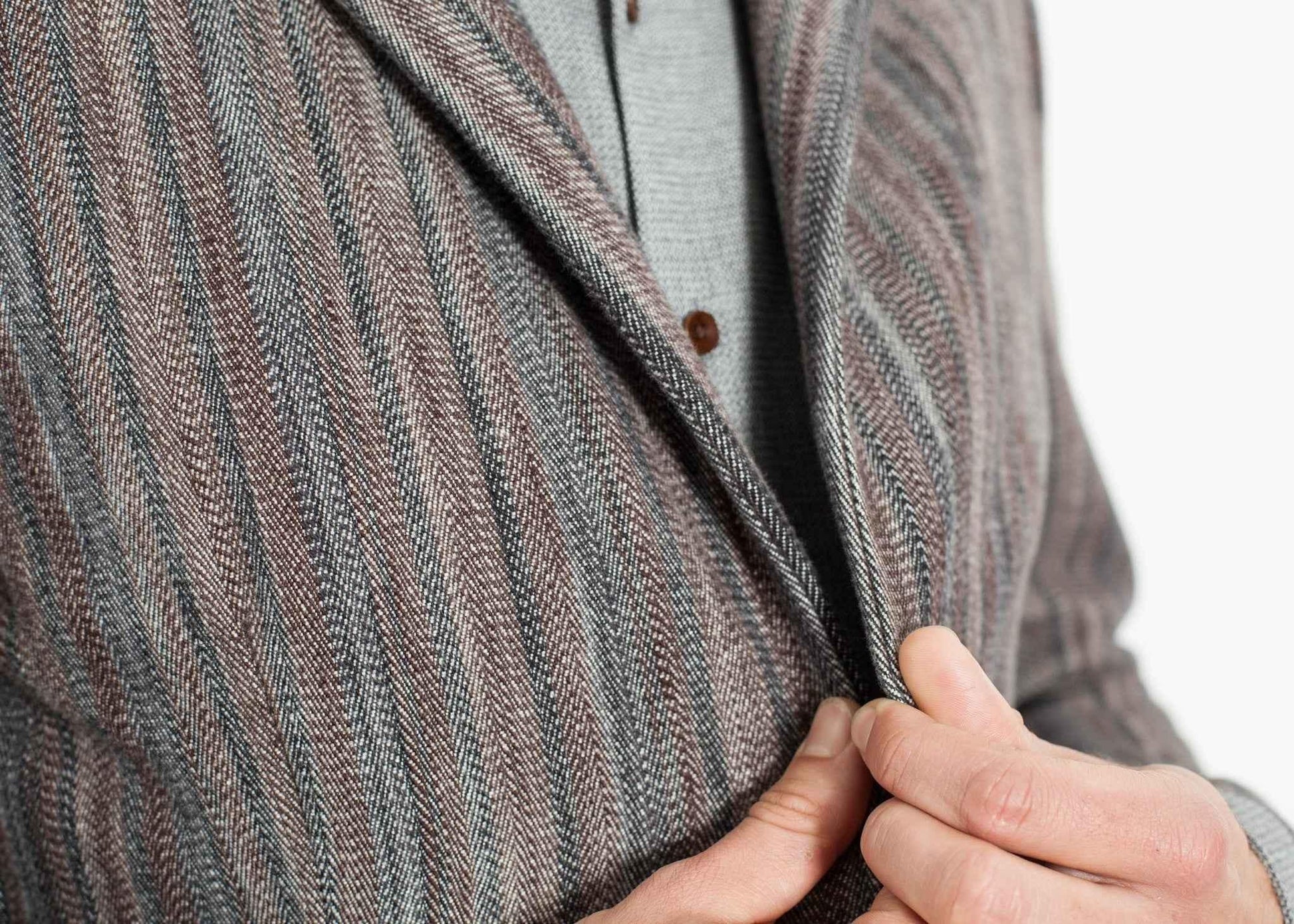 Watercolor Sport Jacket in Brown/Blue.
