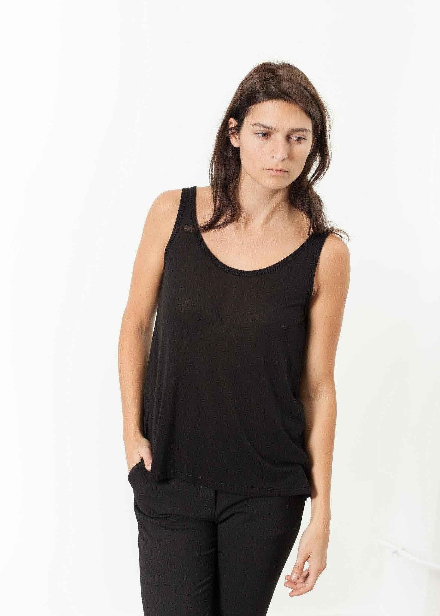 Brandy Tank in Black.