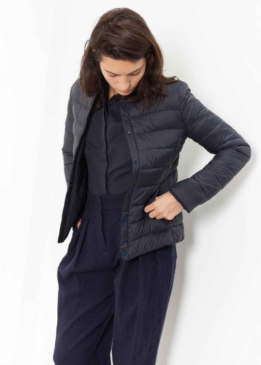 Camelia Reversible Jacket in Navy/Blue.
