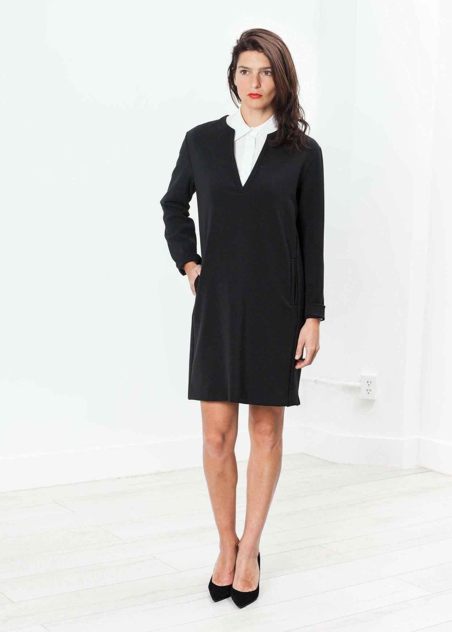 A-Line Pocket Shift in Black.