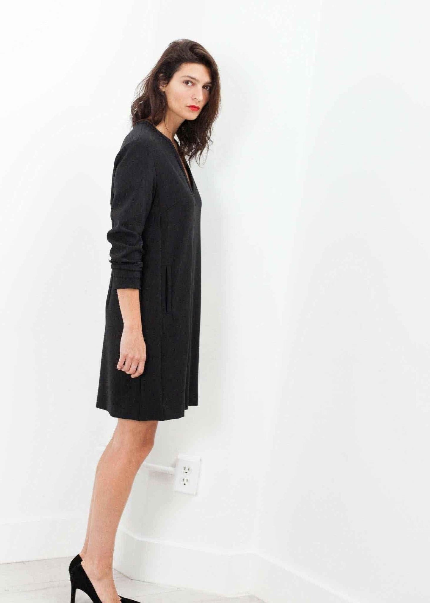 A-Line Pocket Shift in Black.