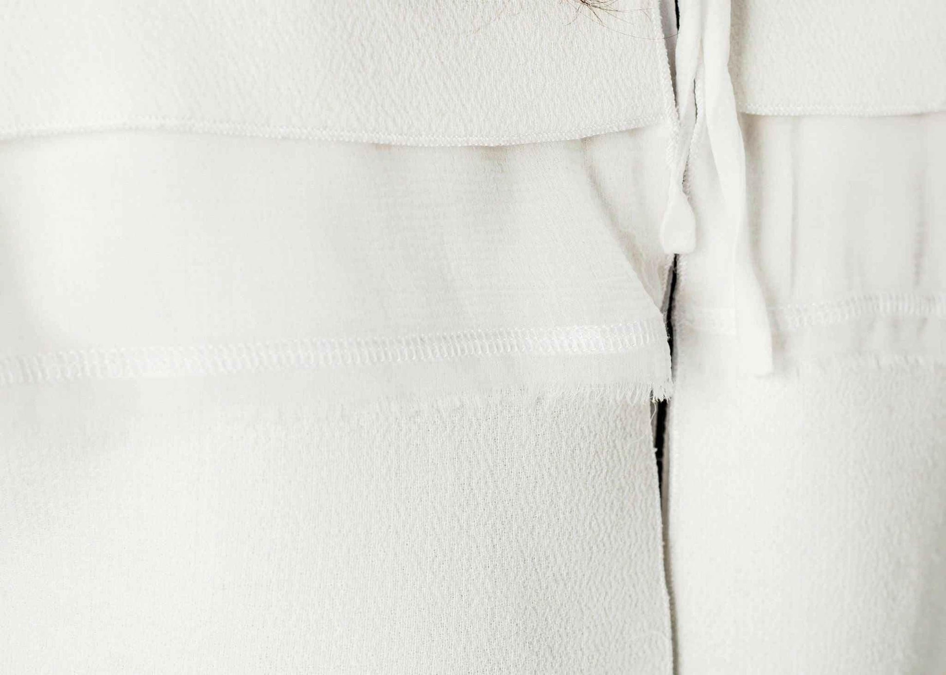 Layered Contrast Dress in Cream/Black.