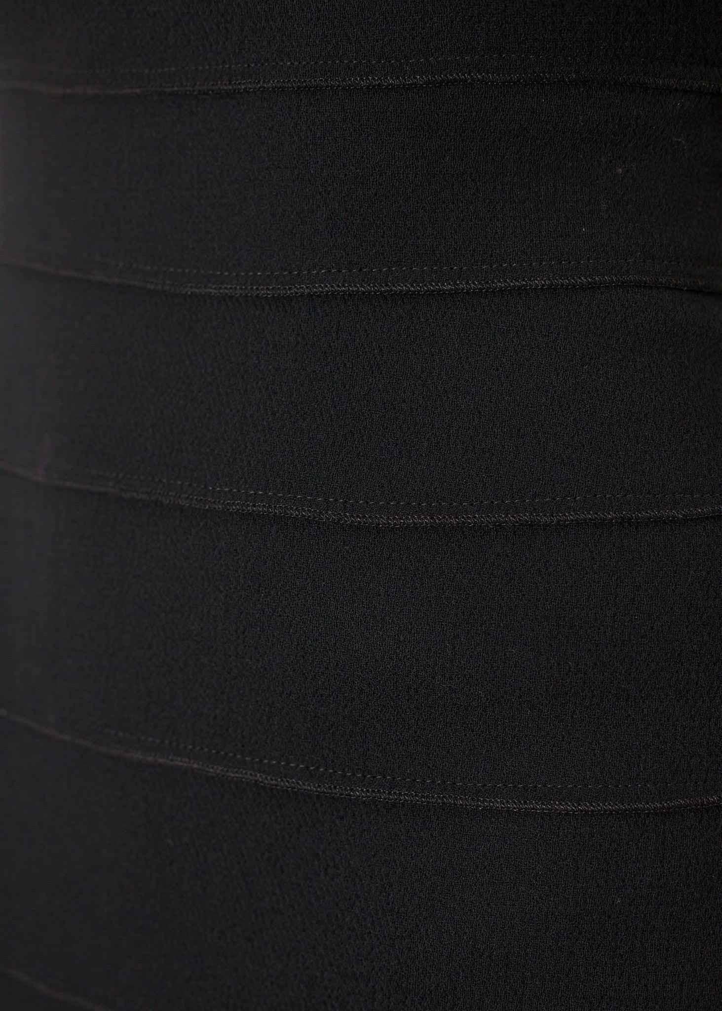 Asymmetric Dress in Black.