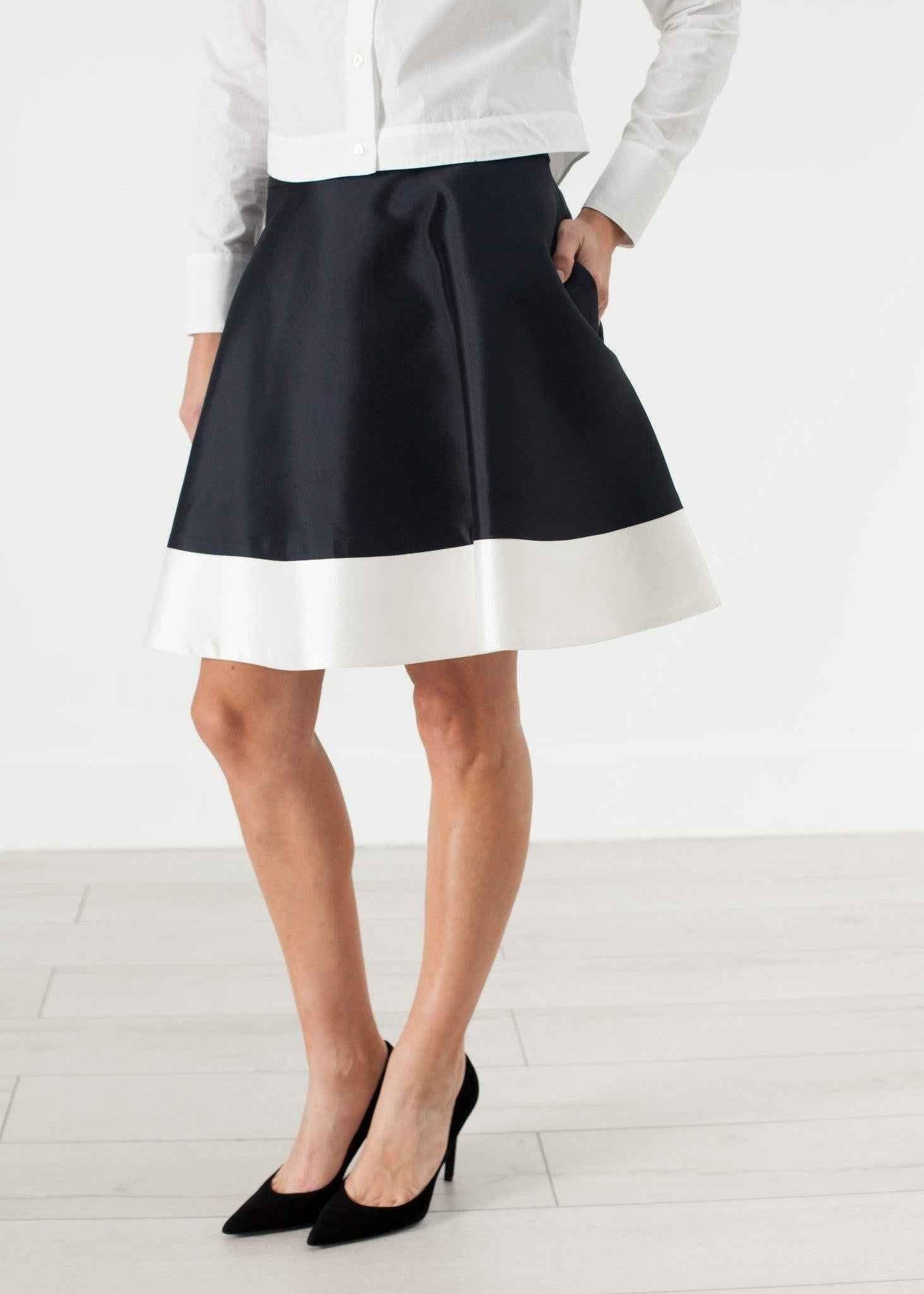 Circle Skirt in Navy.