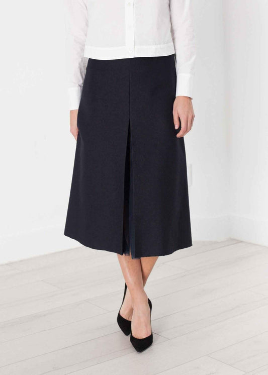 Tulle Pleat Skirt in Navy.