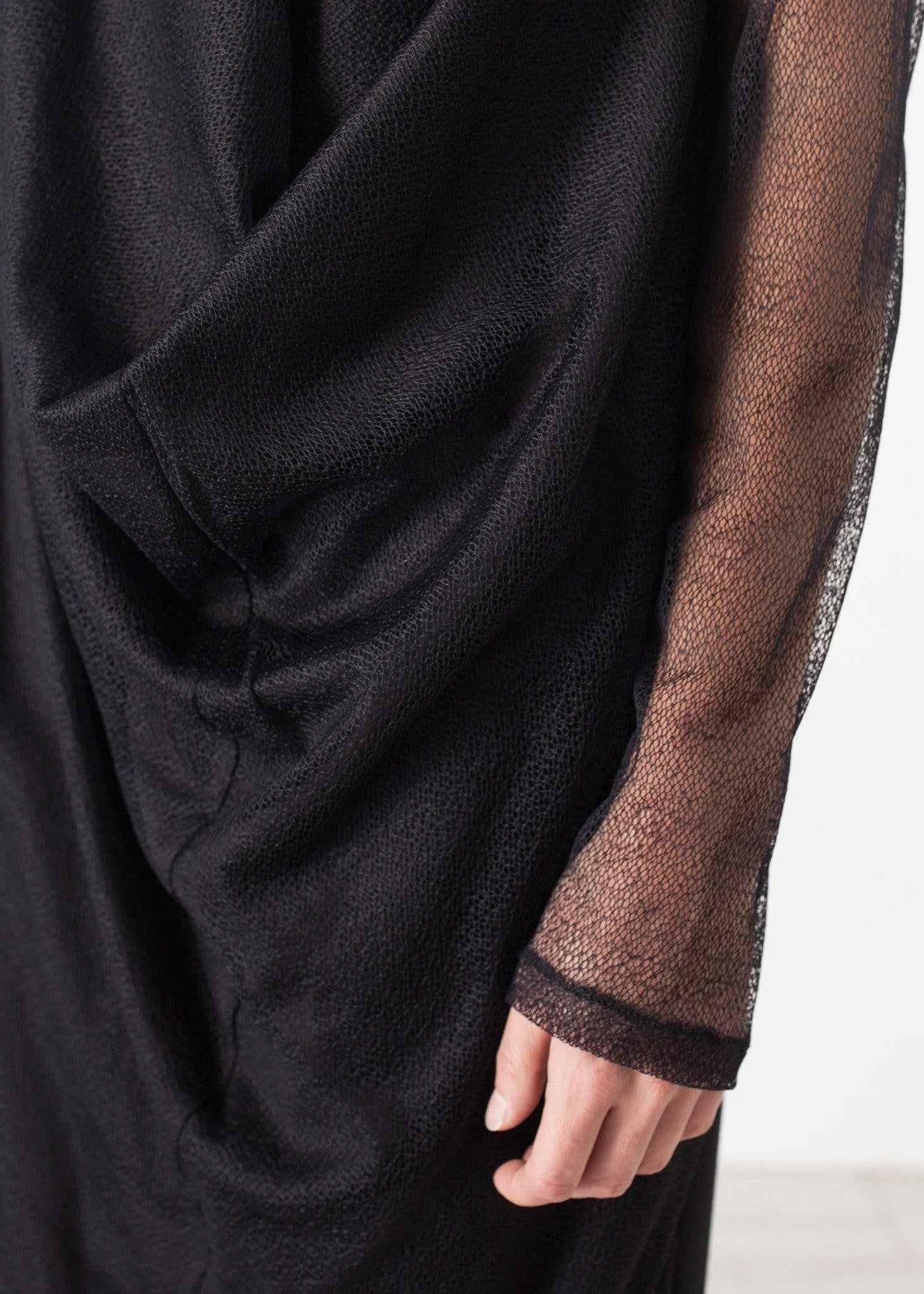 Net Dress in Black.