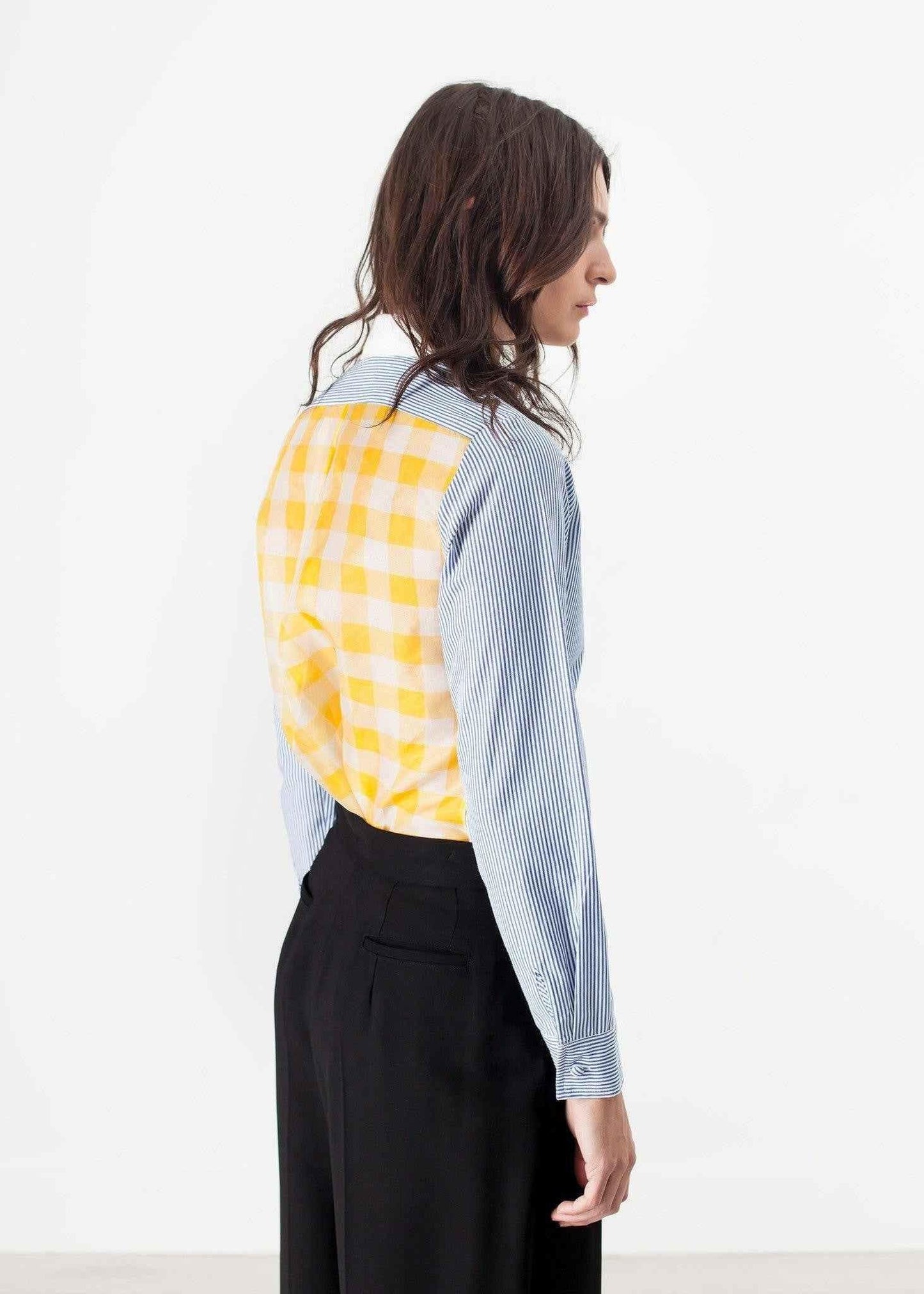 Longsleeve Blouse in Blue Stripe.