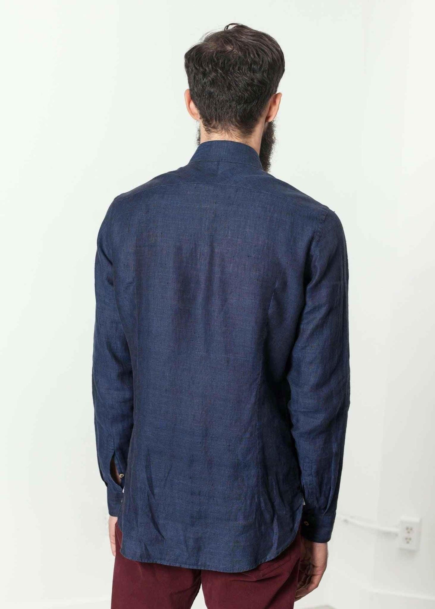 Button Up Shirt in Navy.