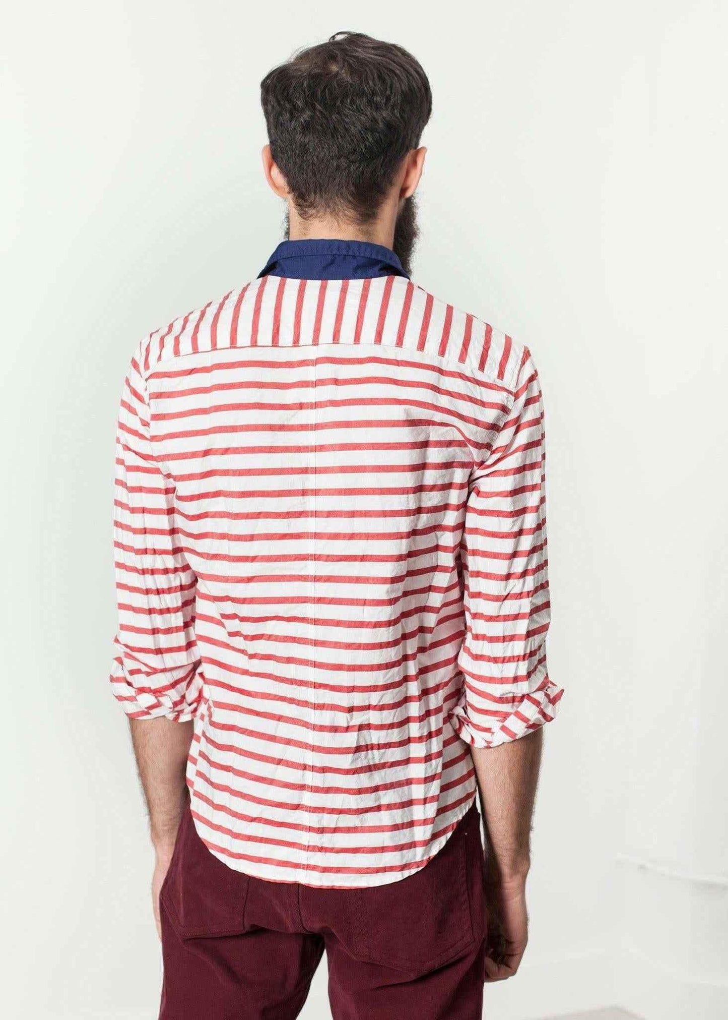 Luke Shirt in Red Stripe.