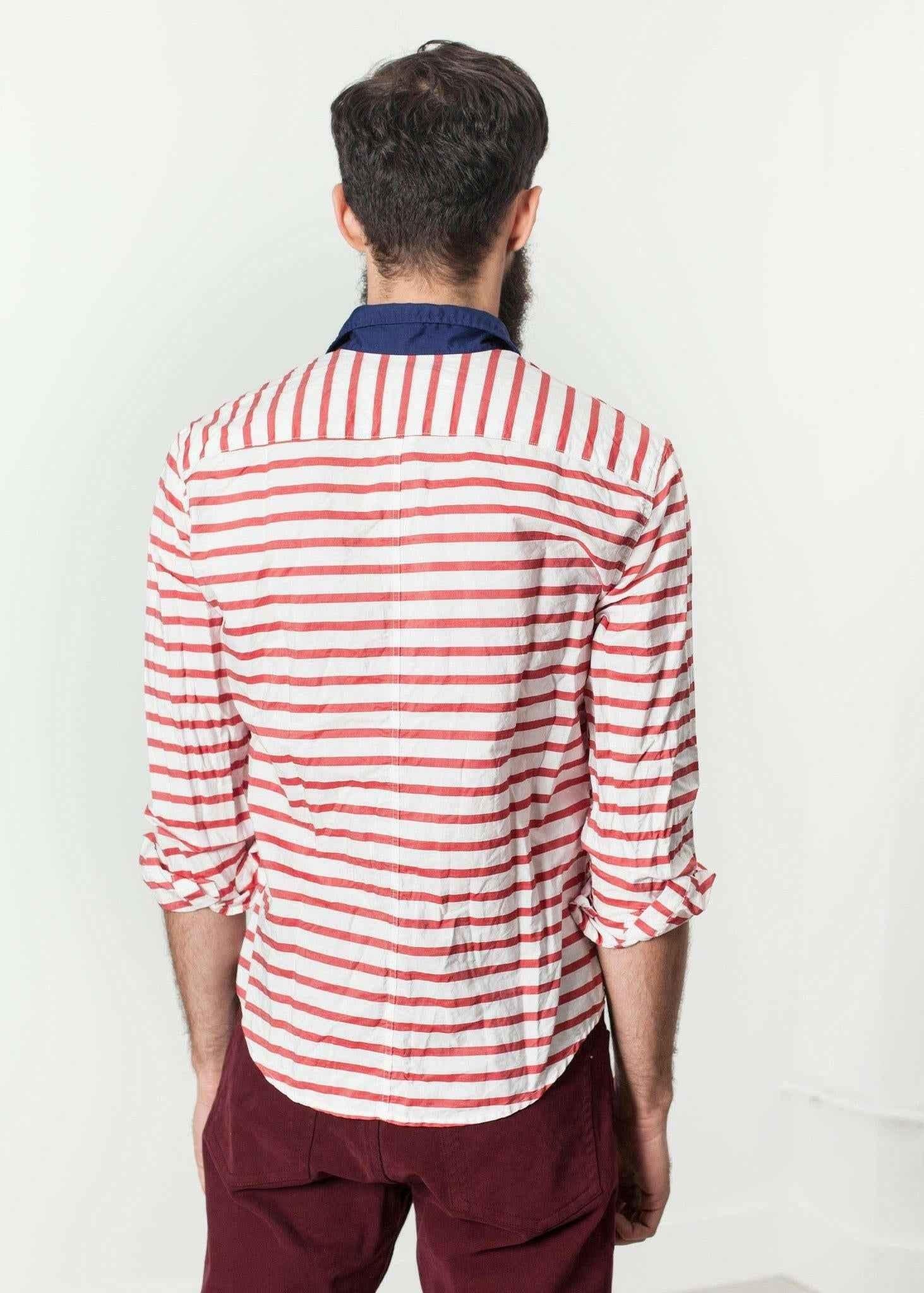 Luke Shirt in Red Stripe.