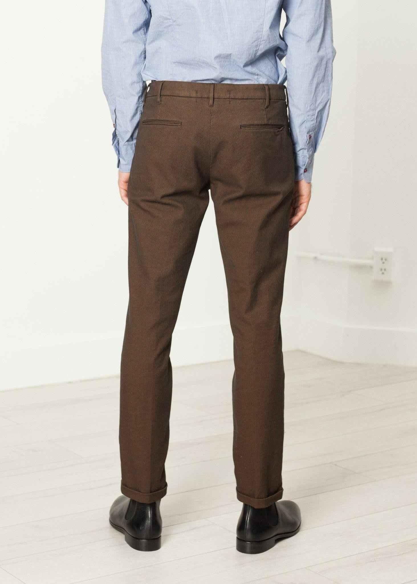 Diamond Weave Trouser in Hazel.