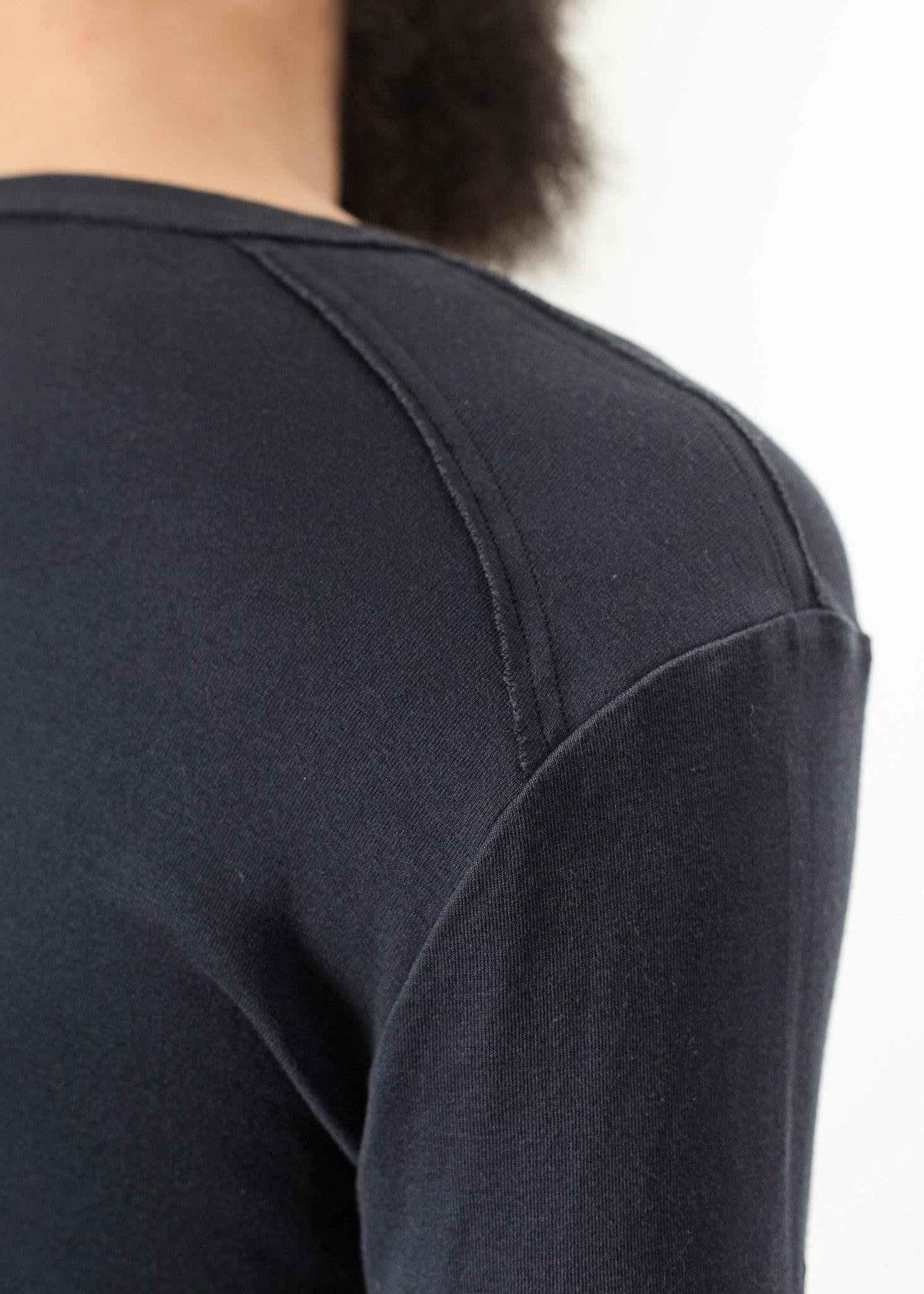 Cotton Henley in Blue Grey.