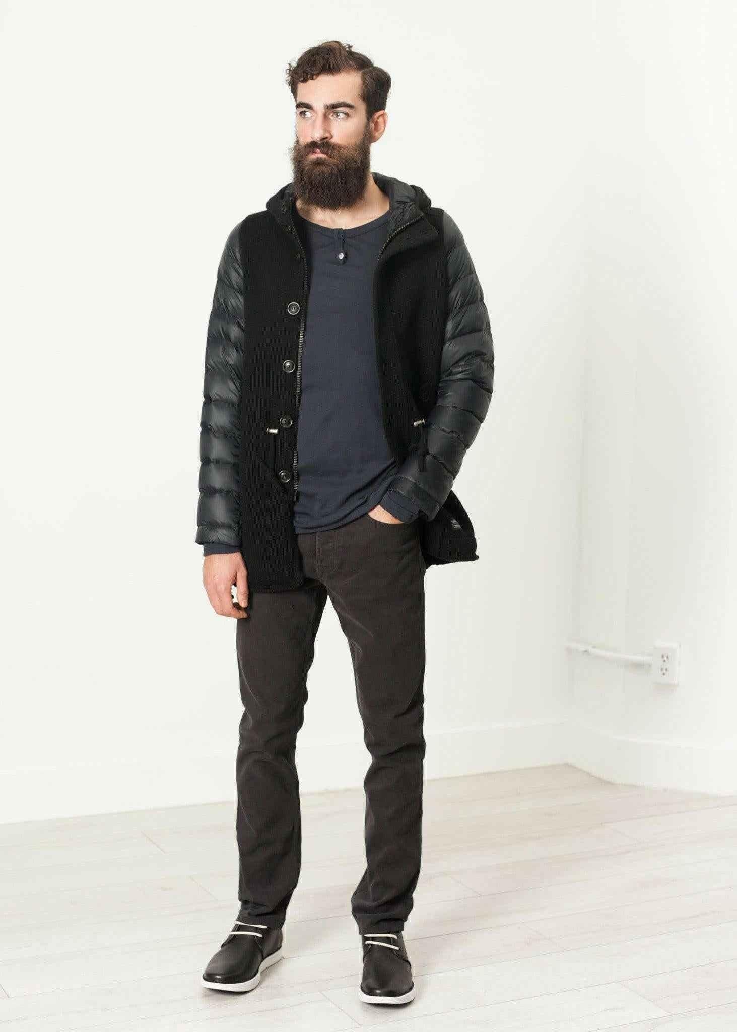 Hooded Parka in Black.