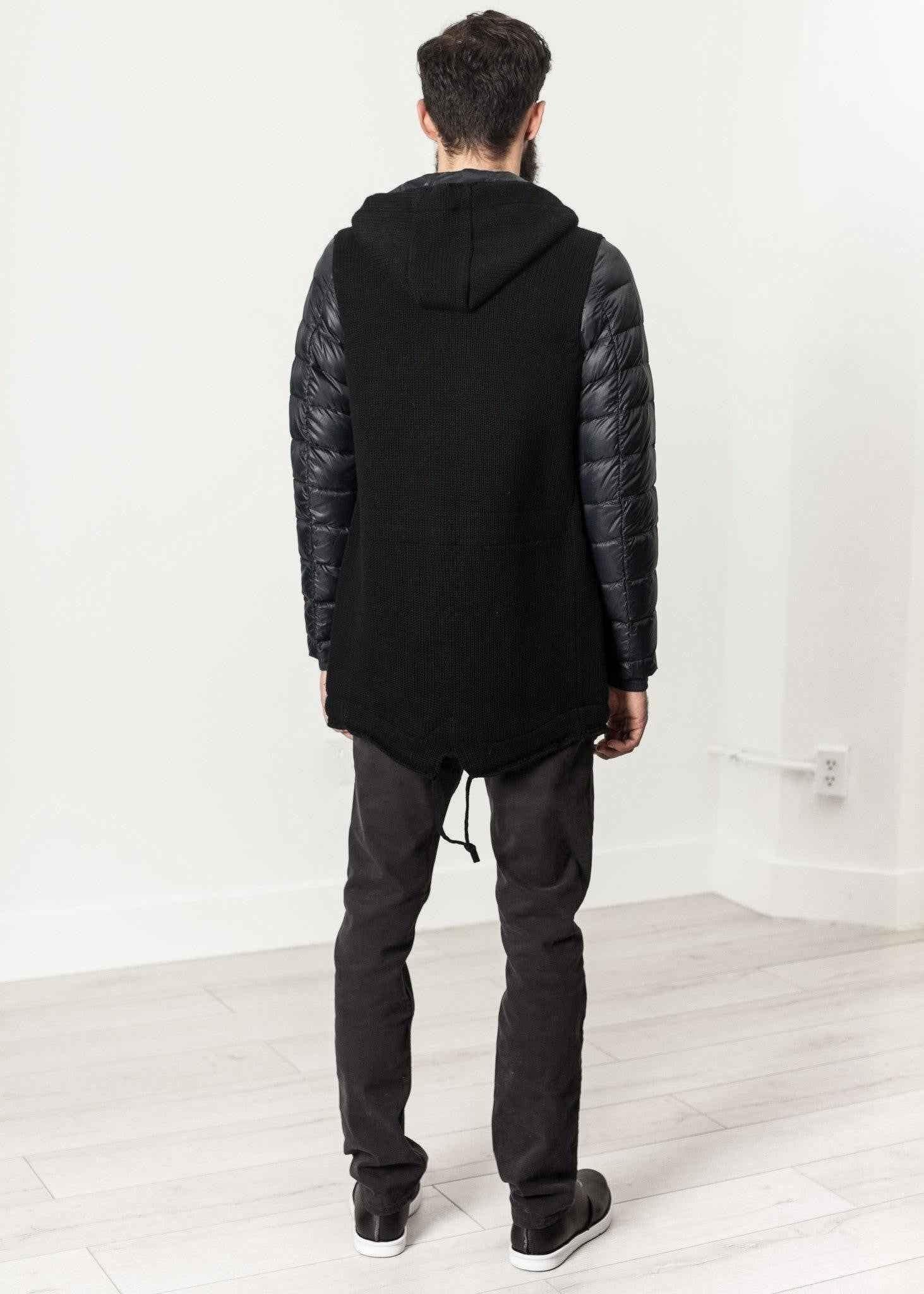 Hooded Parka in Black.