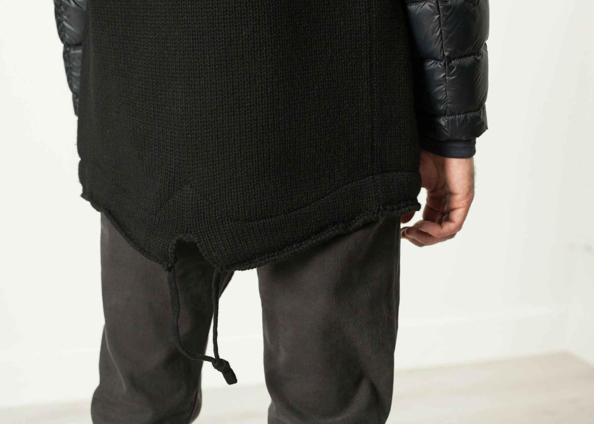 Hooded Parka in Black.