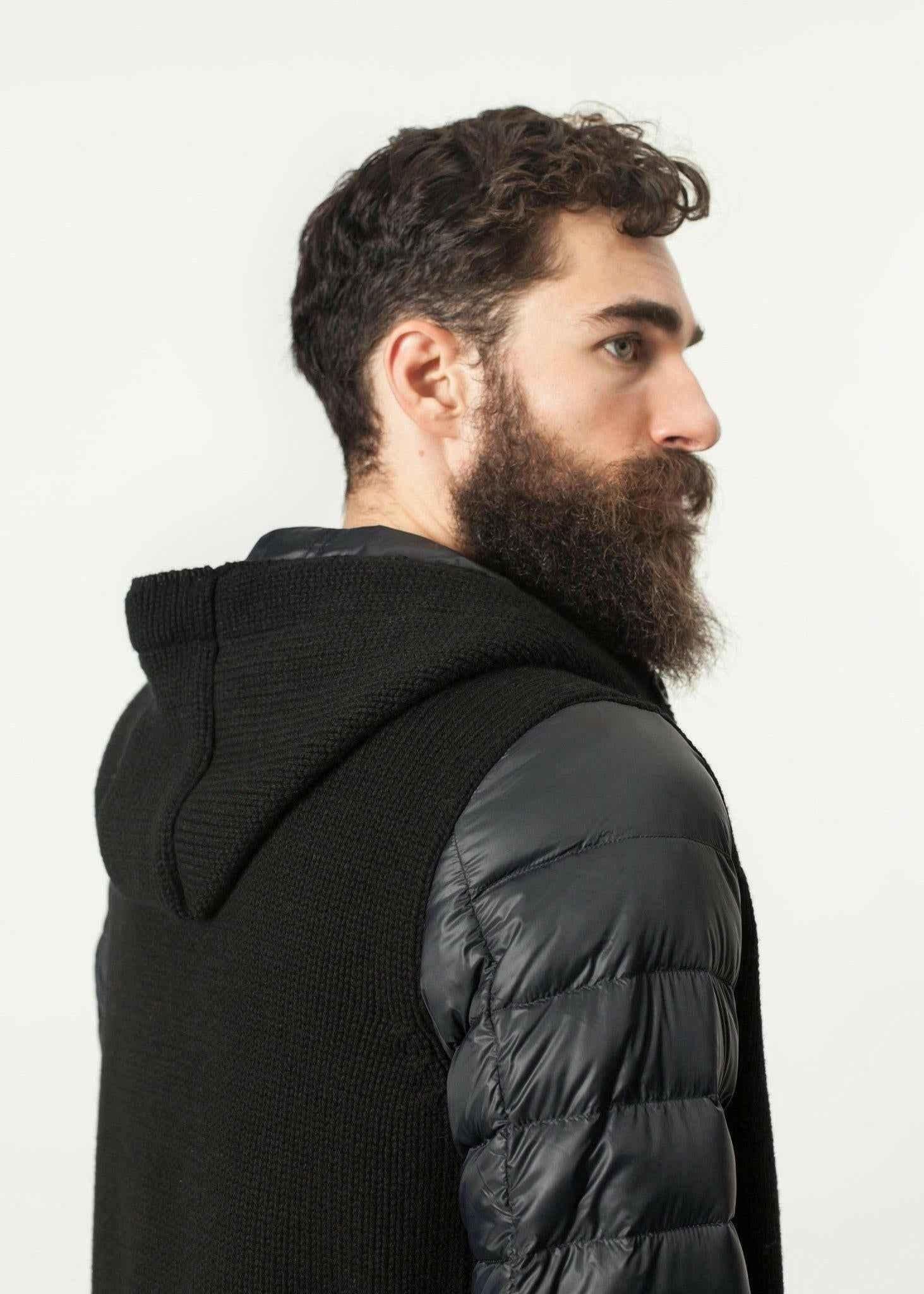 Hooded Parka in Black.