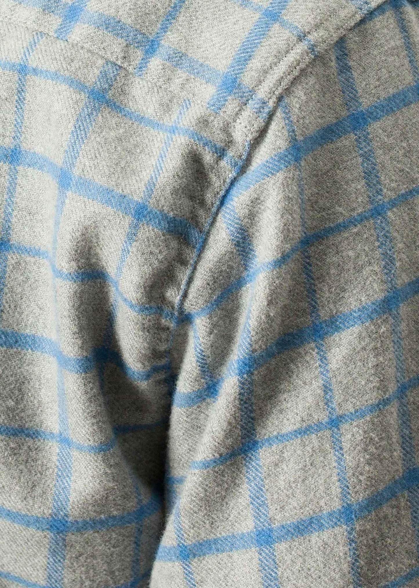Paul Shirt in Grey Flannel.