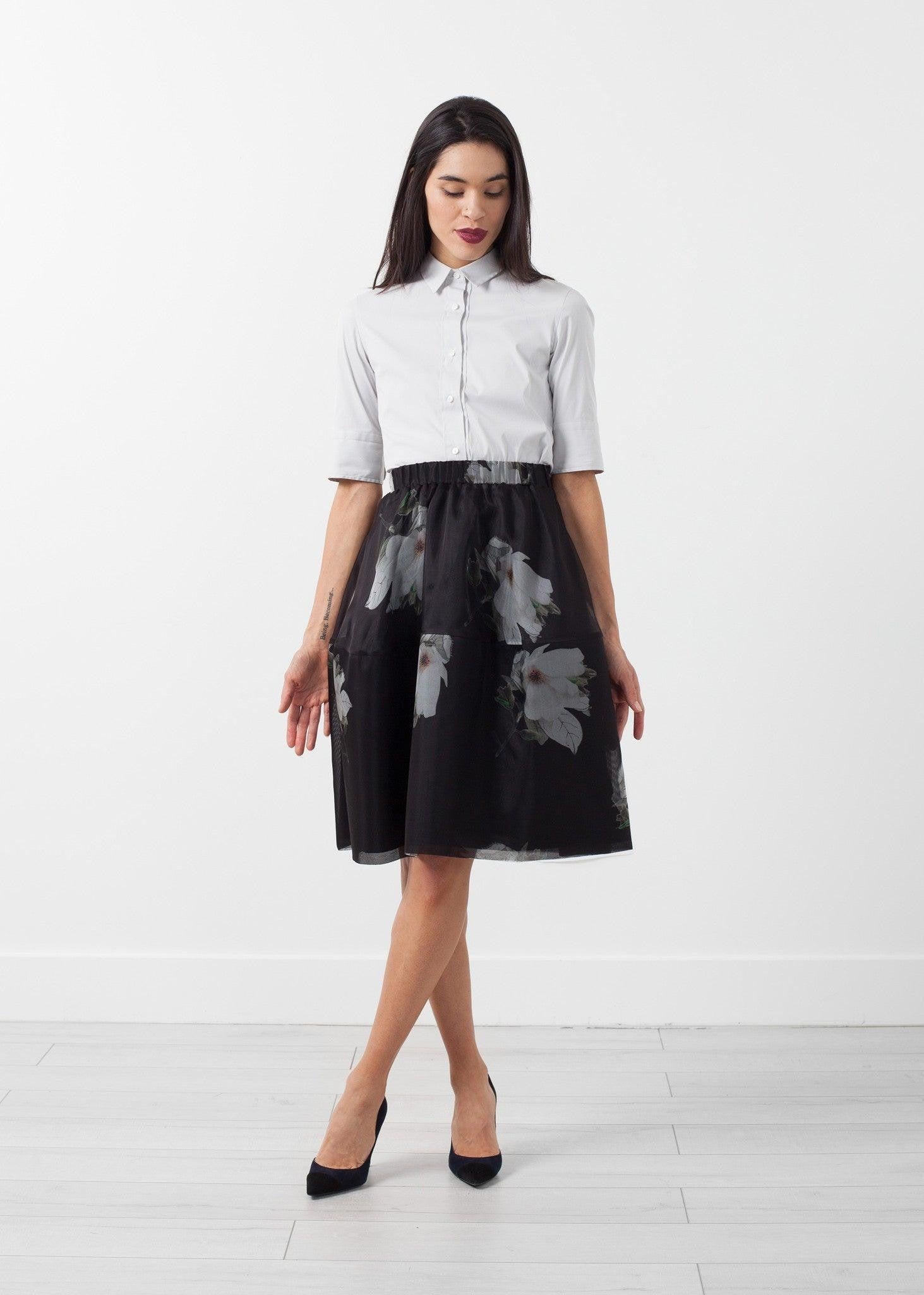 Short Silk Skirt.