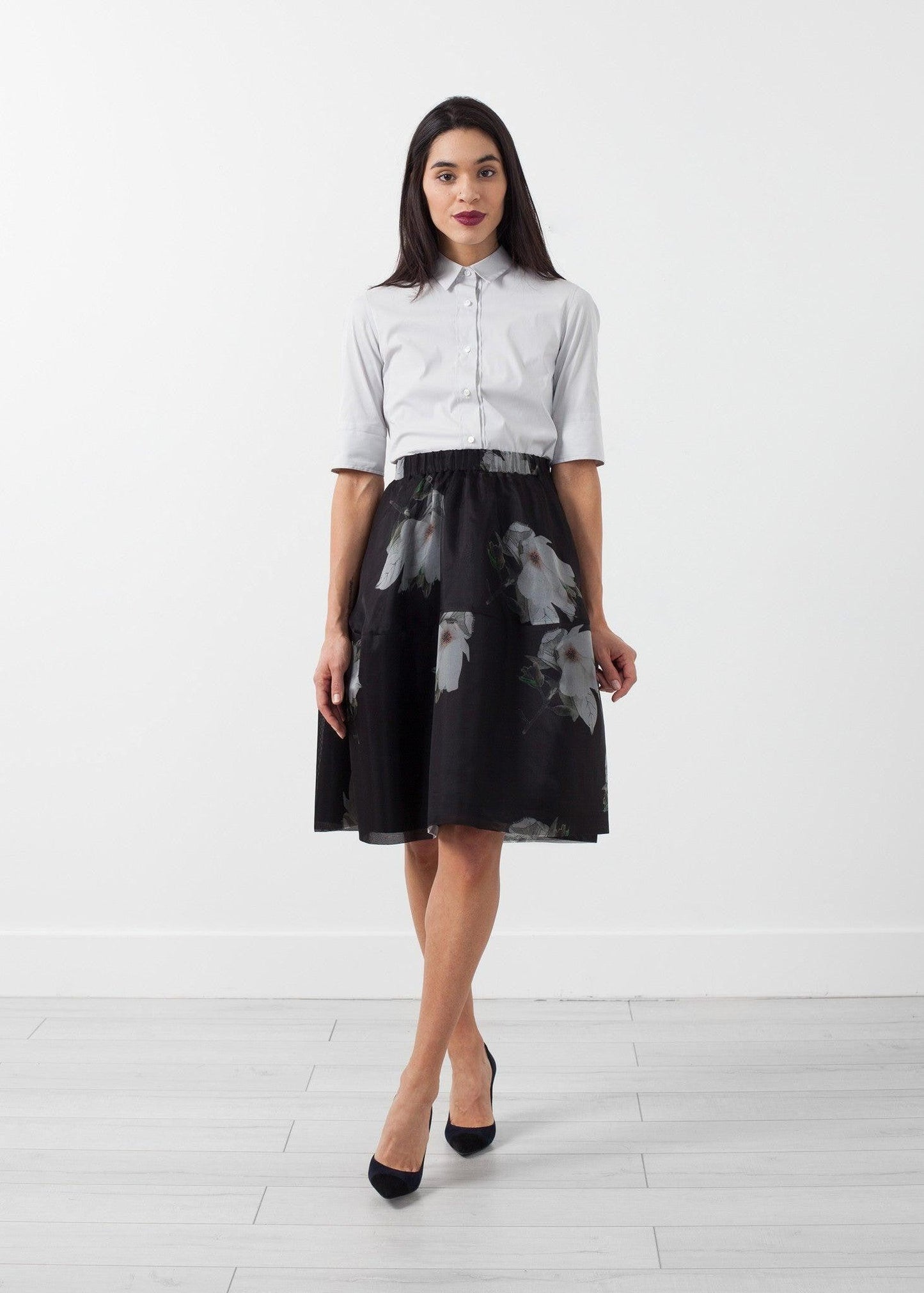 Short Silk Skirt.