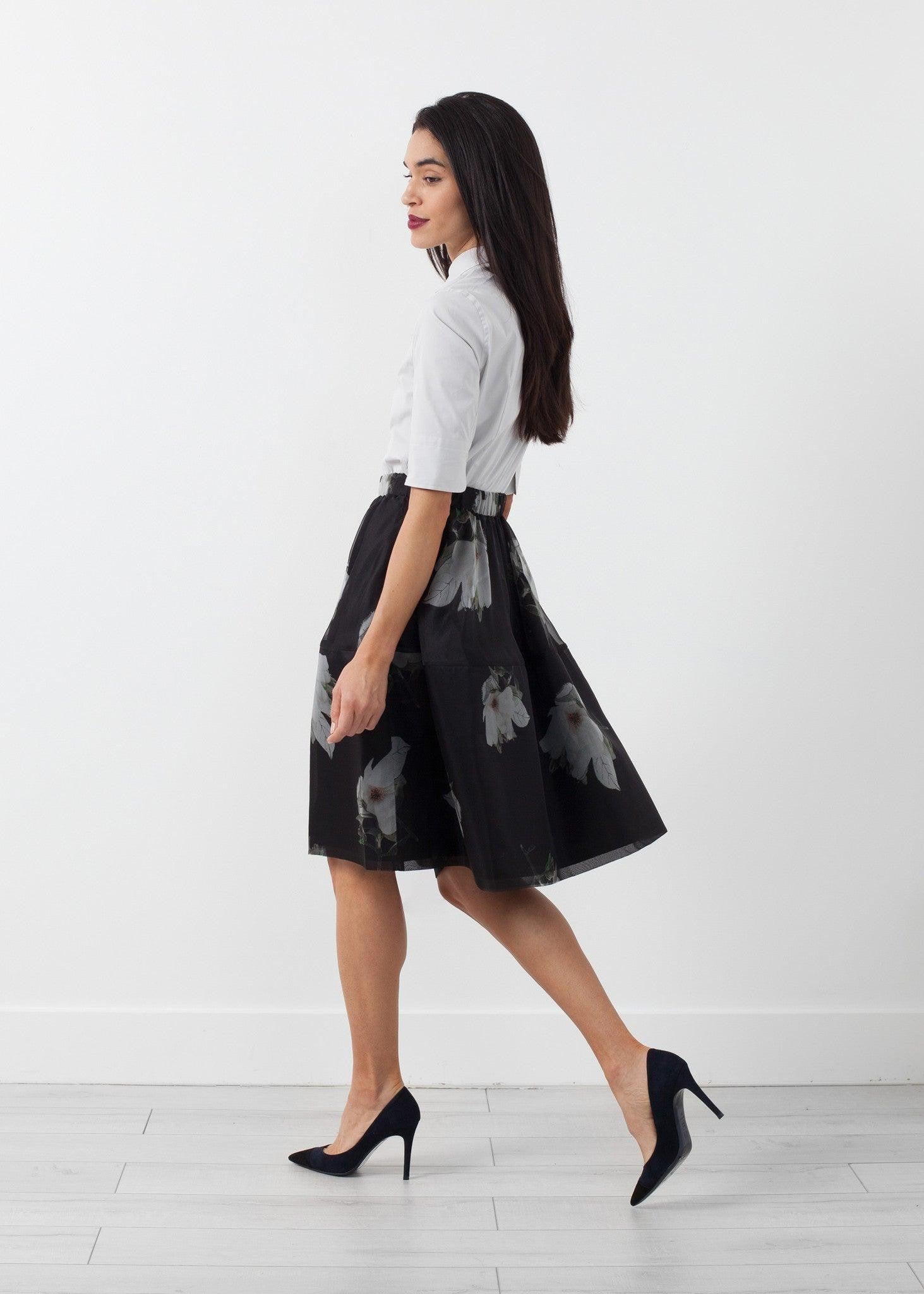 Short Silk Skirt.