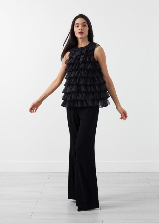 Organza Ruffle Top.