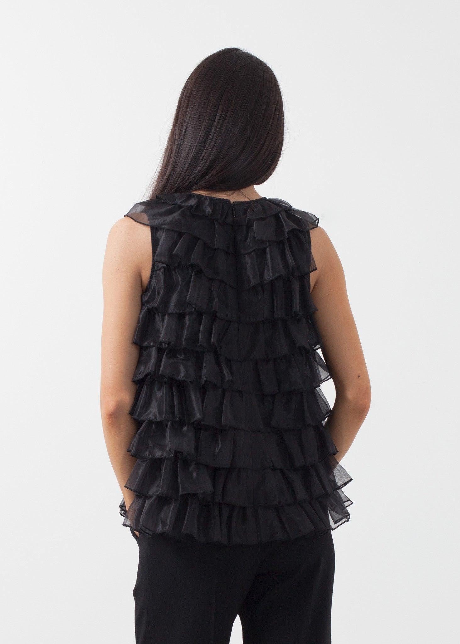 Organza Ruffle Top.