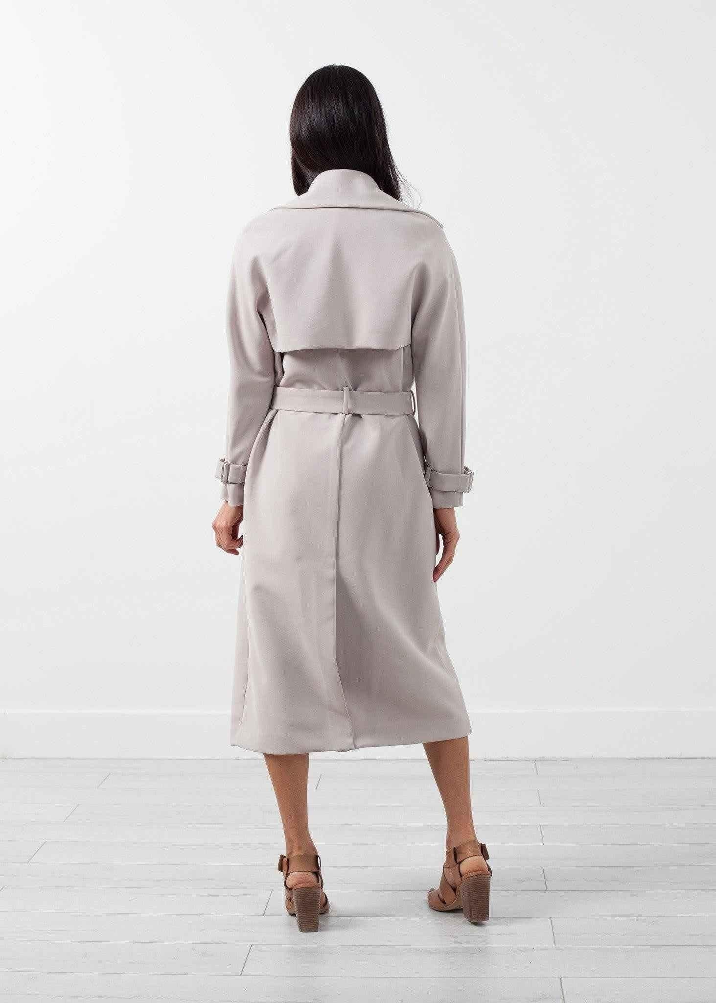 Orietta Coat in Tan.