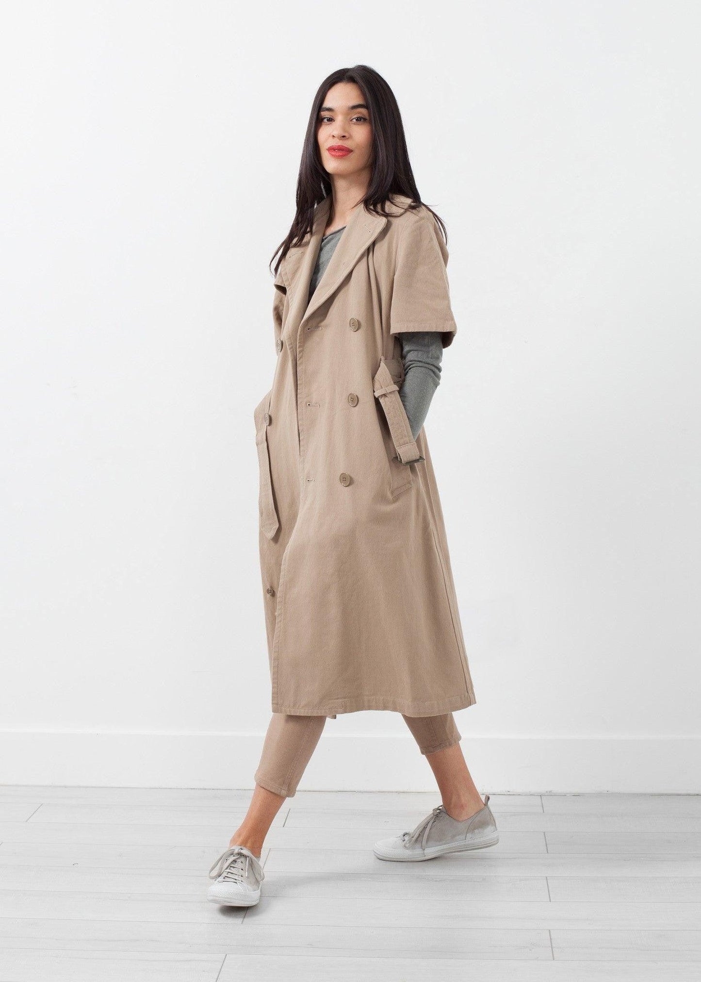 Rolled Sleeve Trenchcoat.