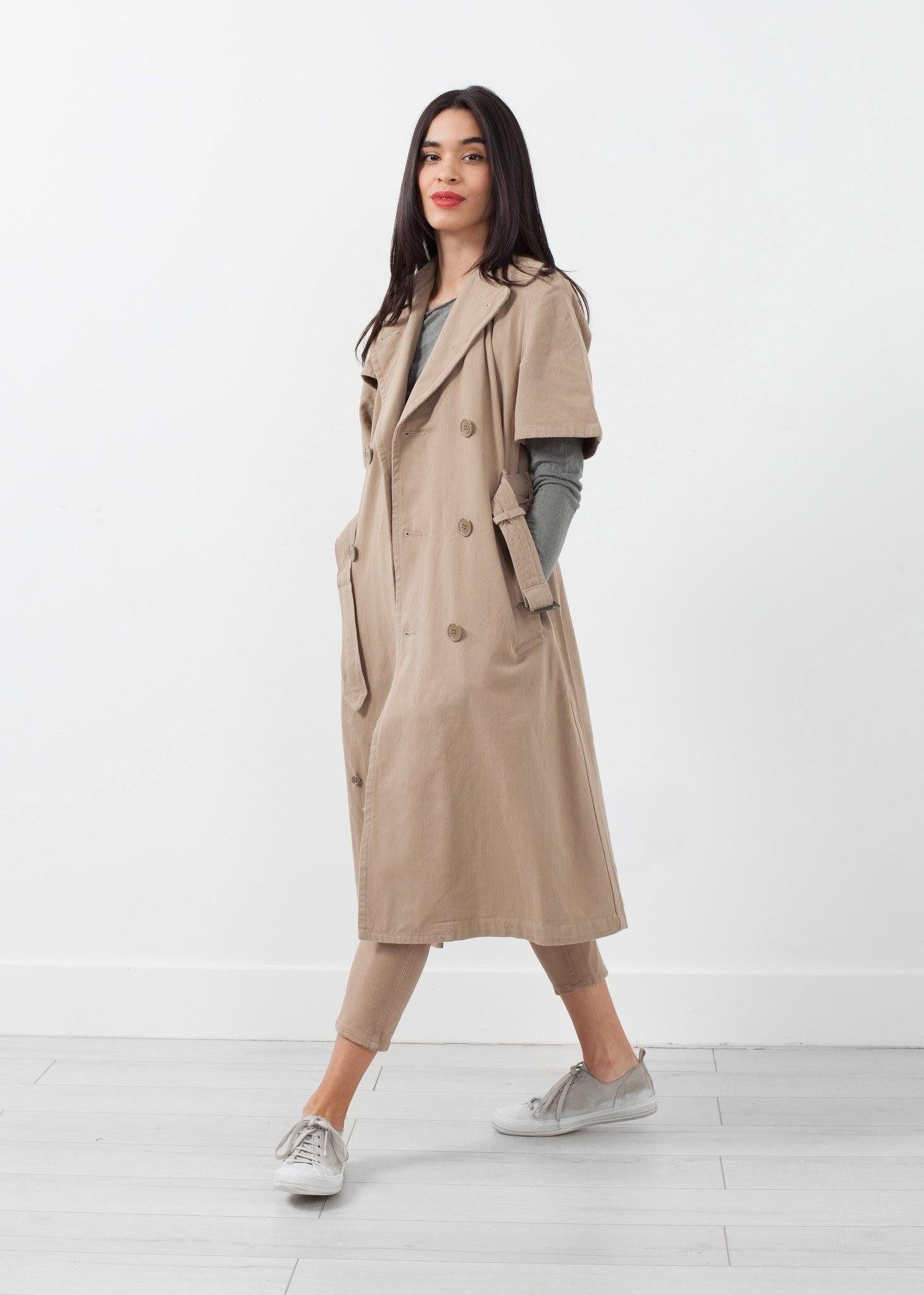 Rolled Sleeve Trenchcoat.