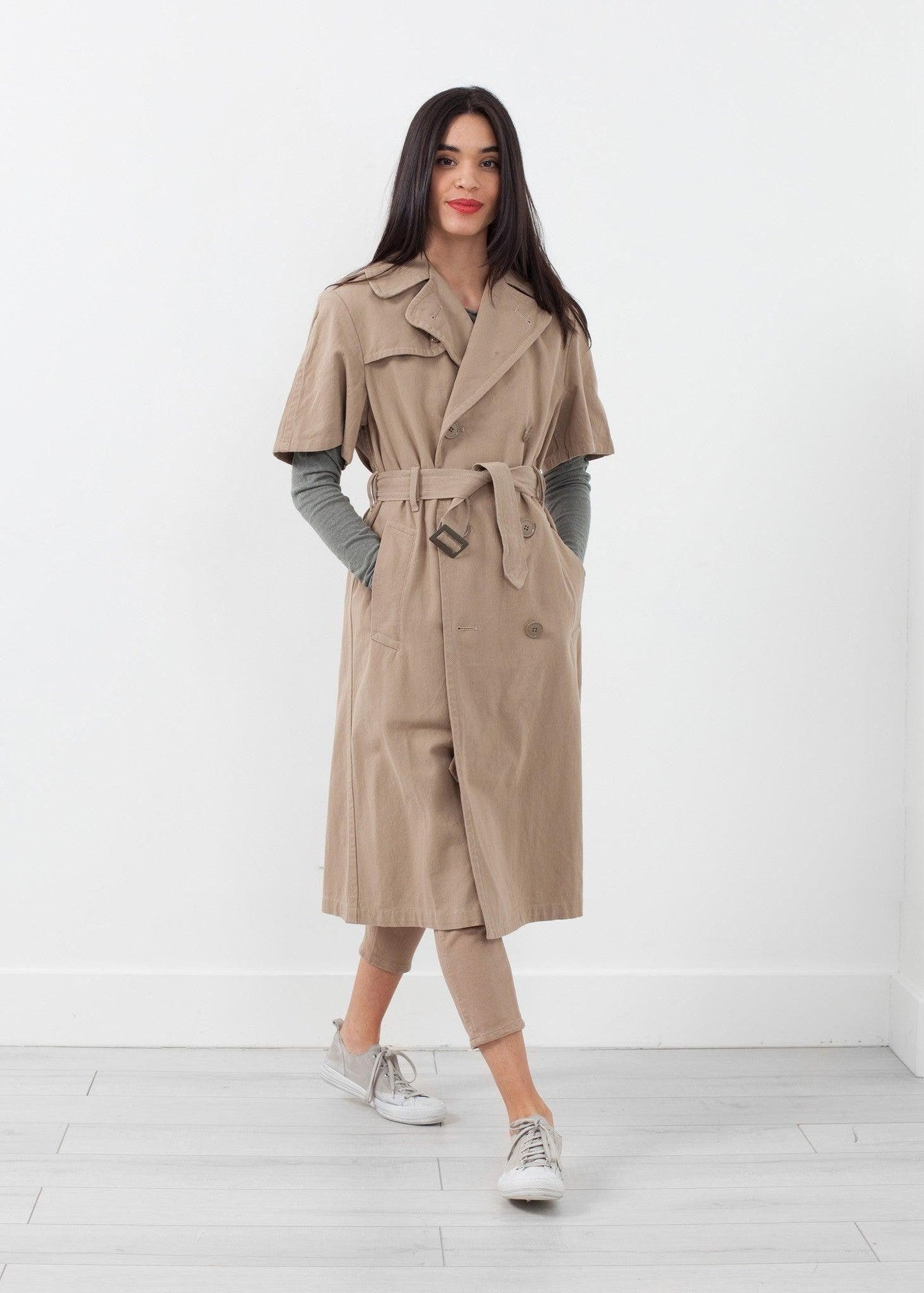 Rolled Sleeve Trenchcoat.