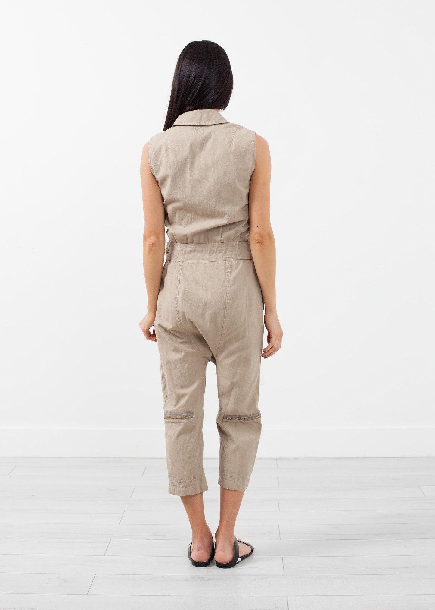 Sleeveless Harem Flightsuit.