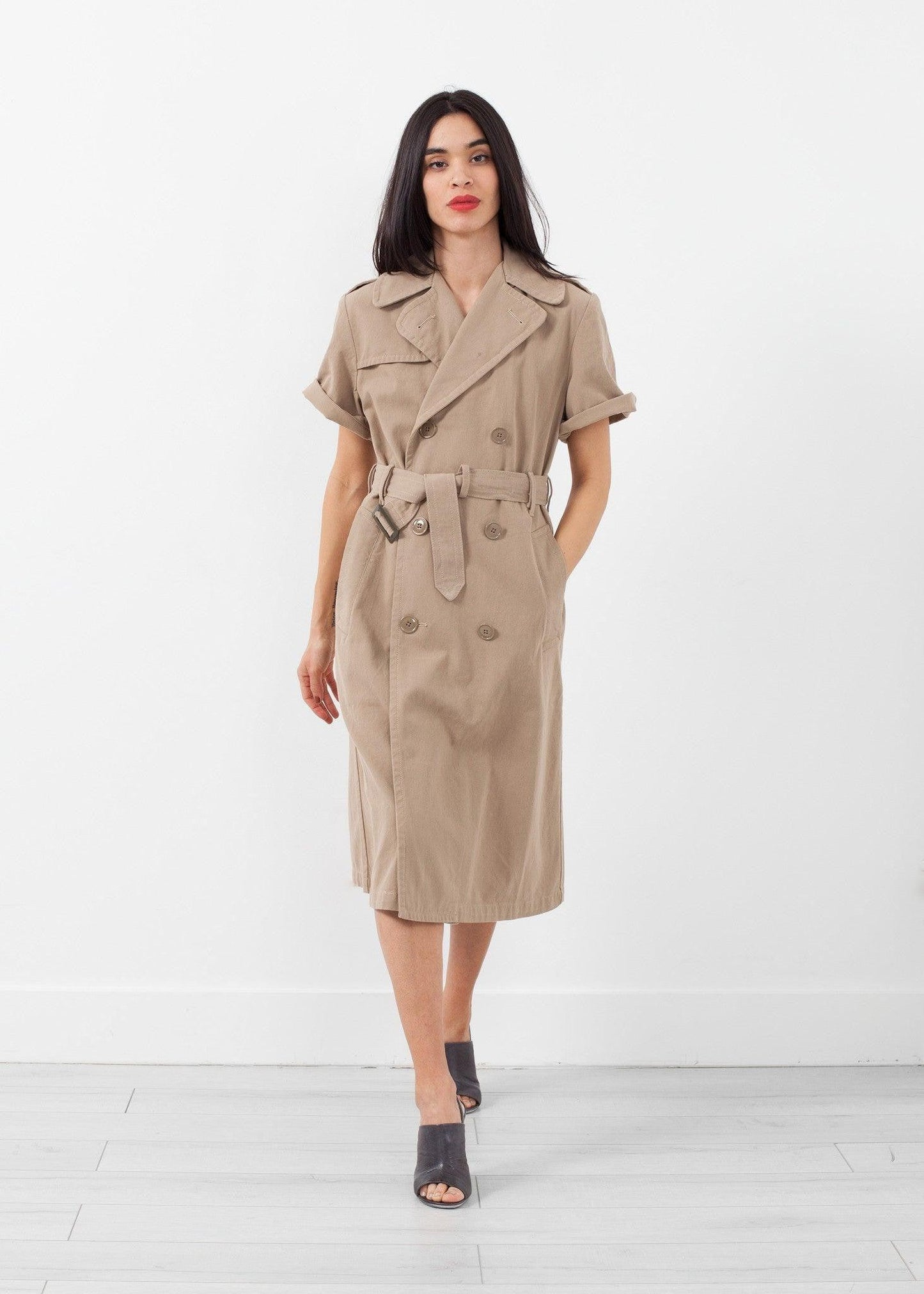 Rolled Sleeve Trenchcoat.