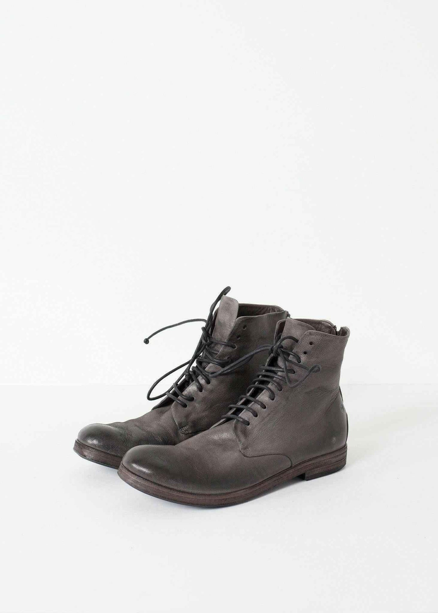 Listello Lace-Up Boot in Slate Grey.