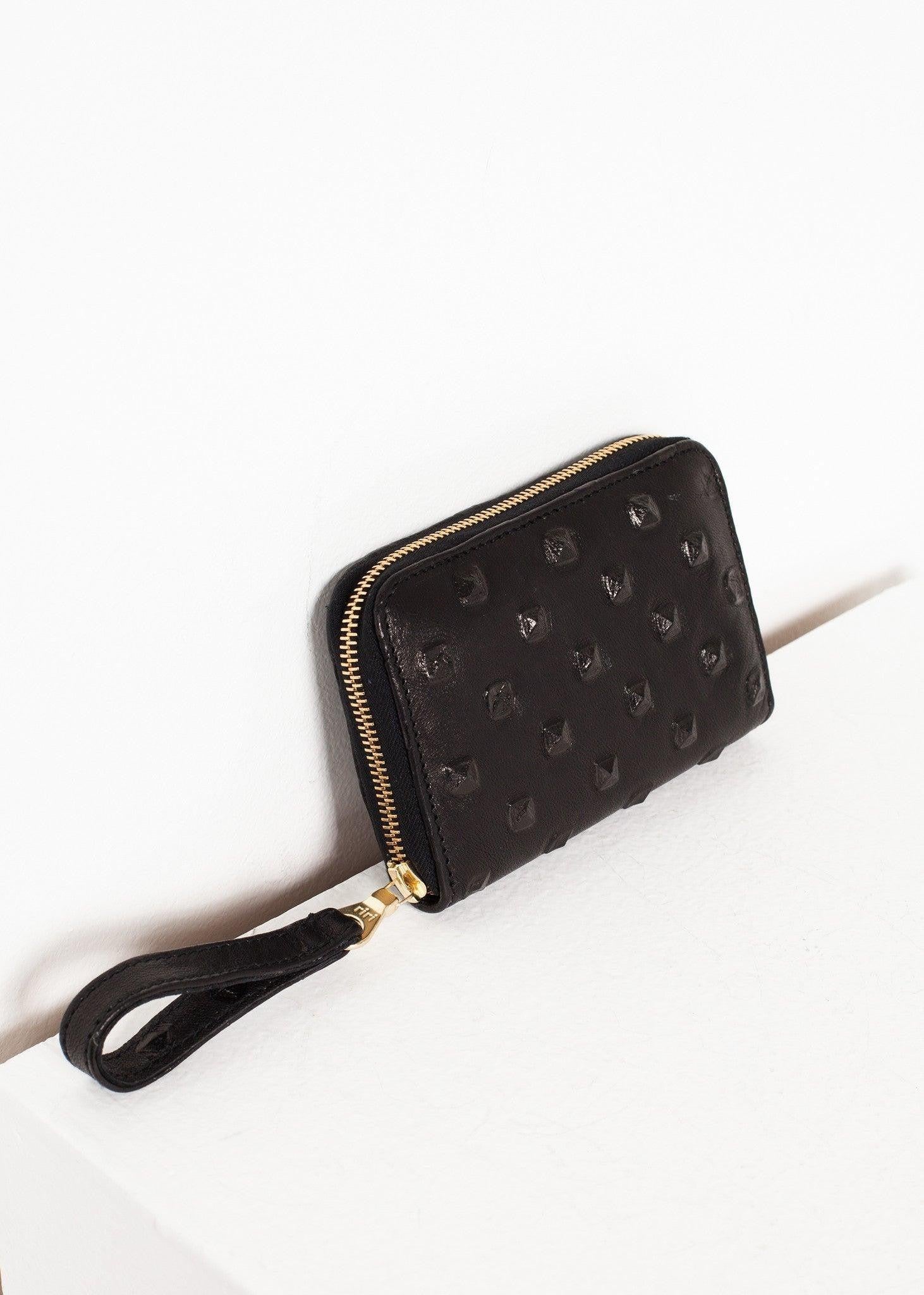 Elodie Leather Wallet in Black.