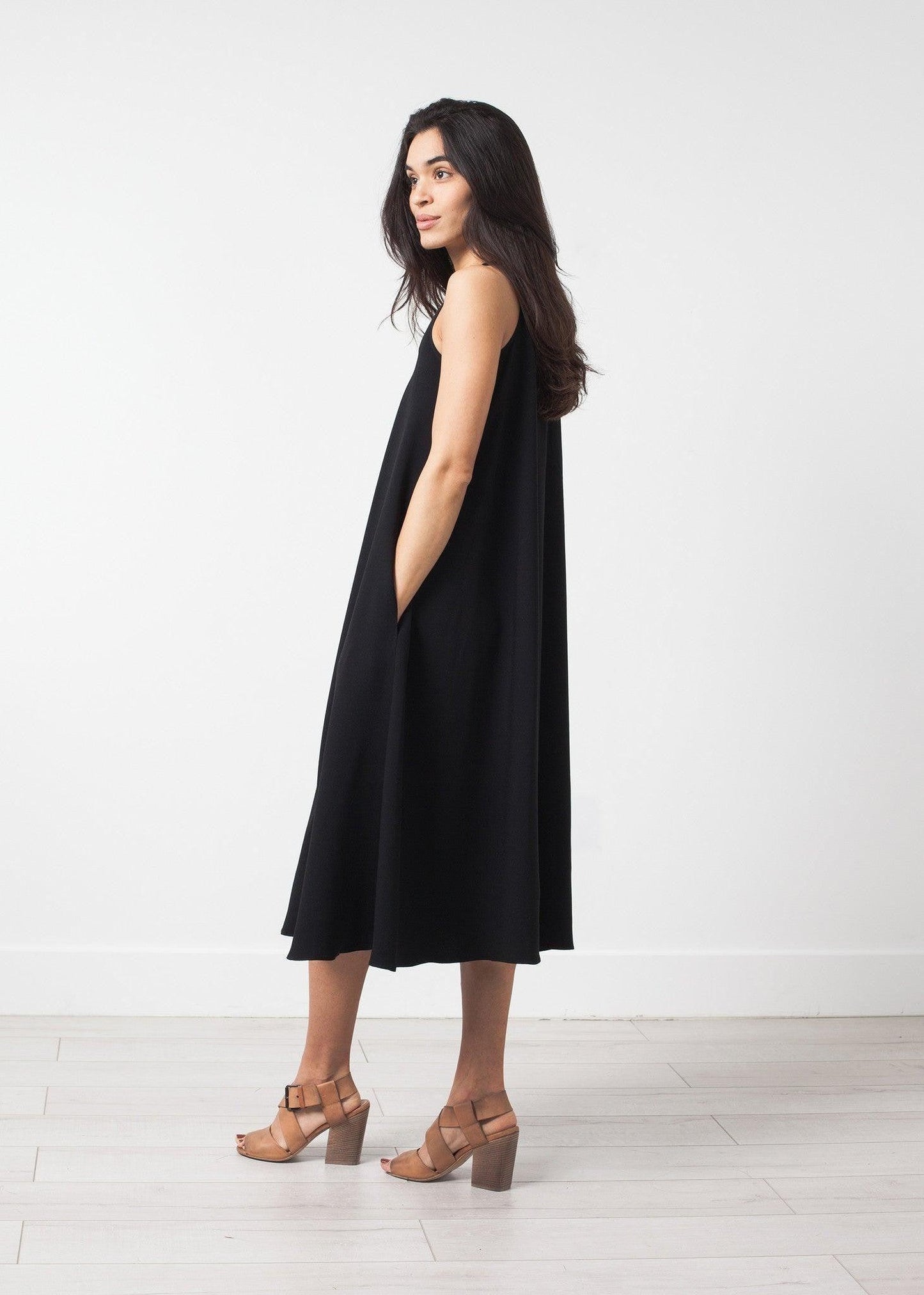 Sleeveless Flow Dress.