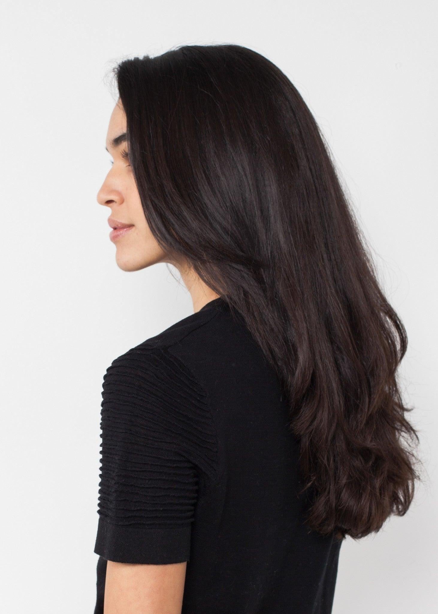 Ribbed Short Sleeve Knit.