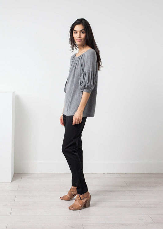 Cashmere Puff Sleeve Knit.