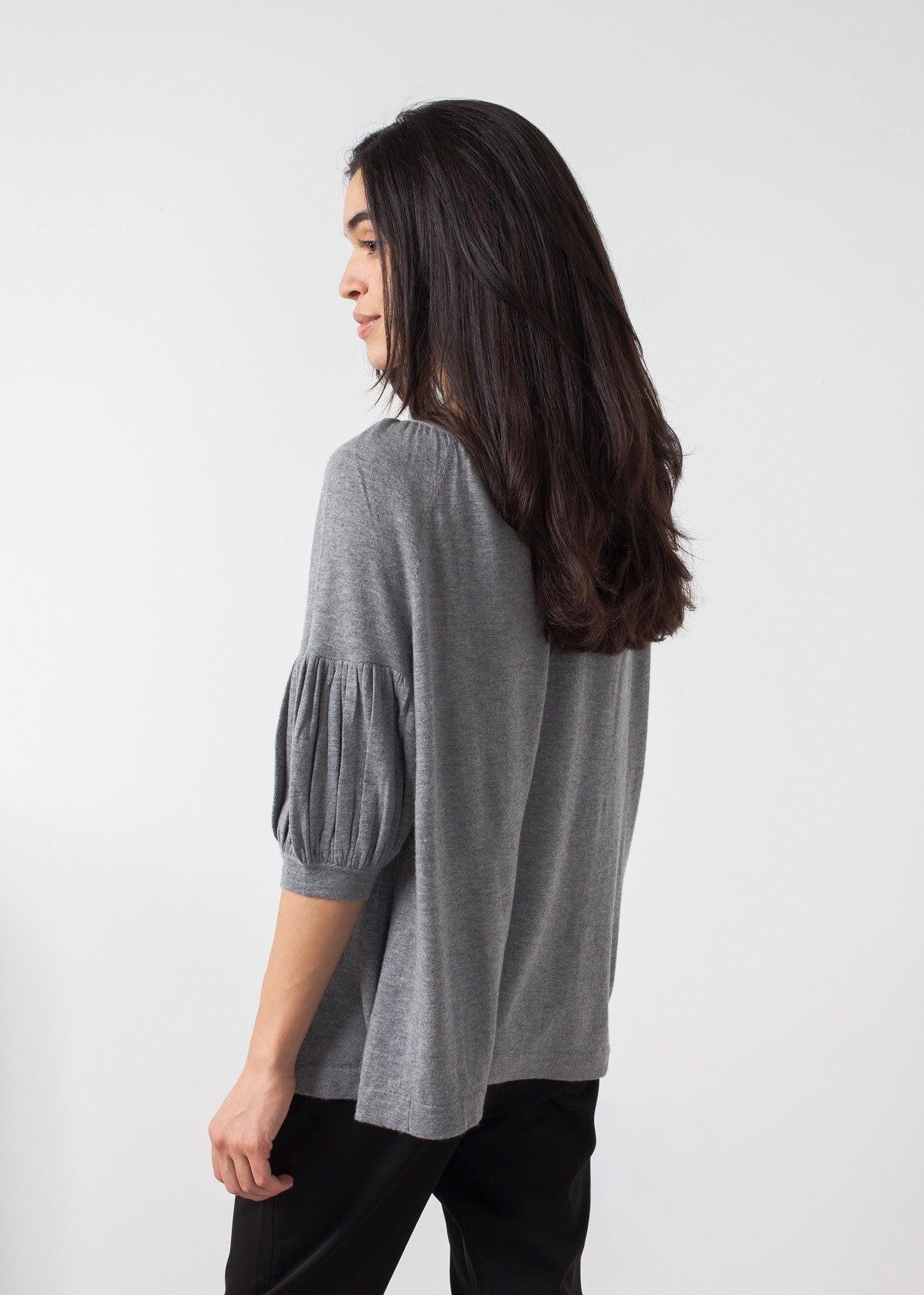 Cashmere Puff Sleeve Knit.