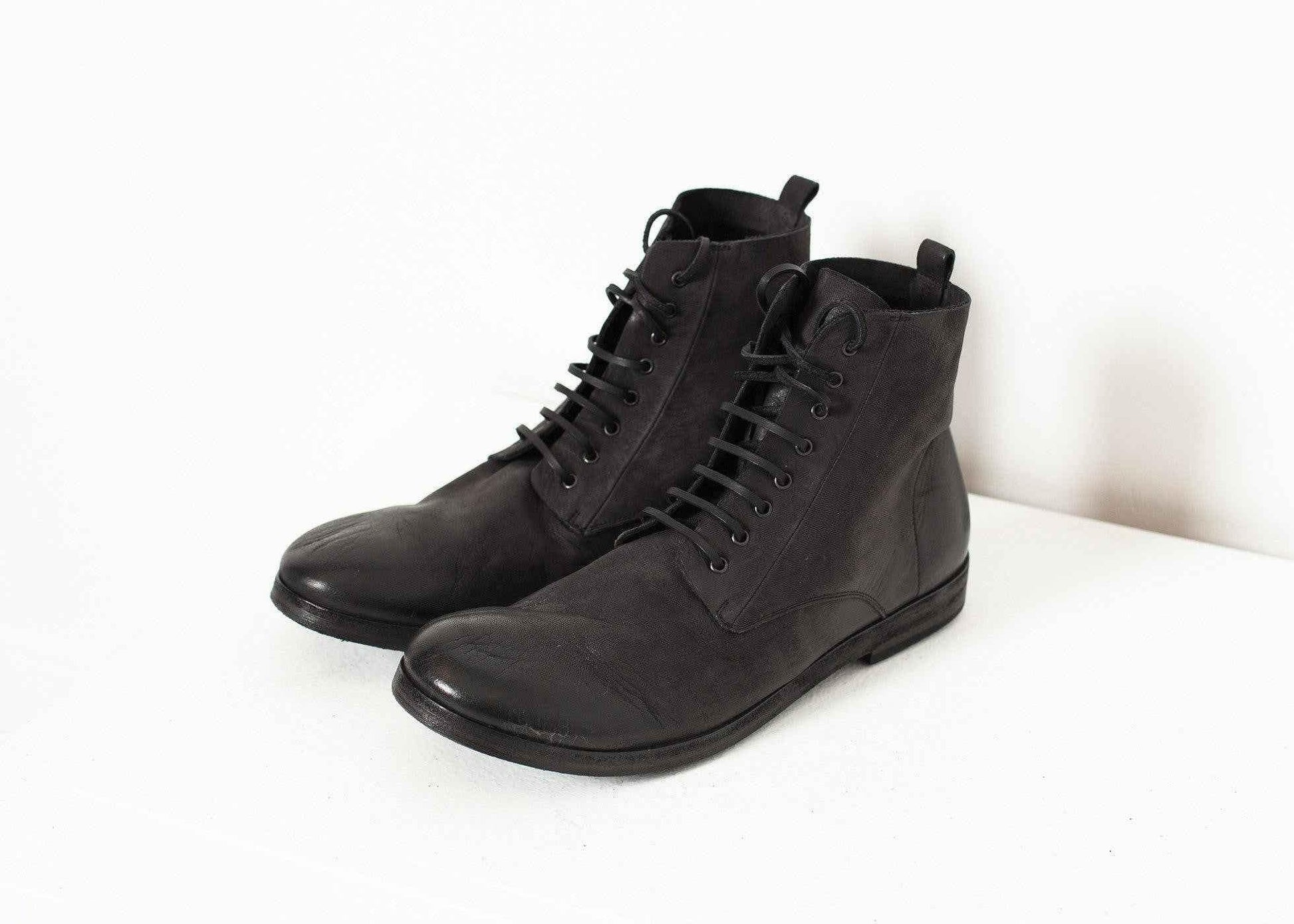 Combat Ankle Boot in Black.