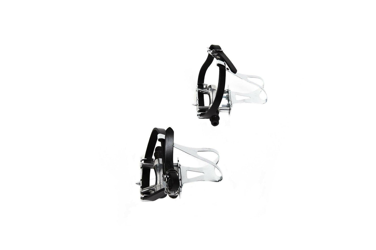 Premium Pedals with Leather Straps.
