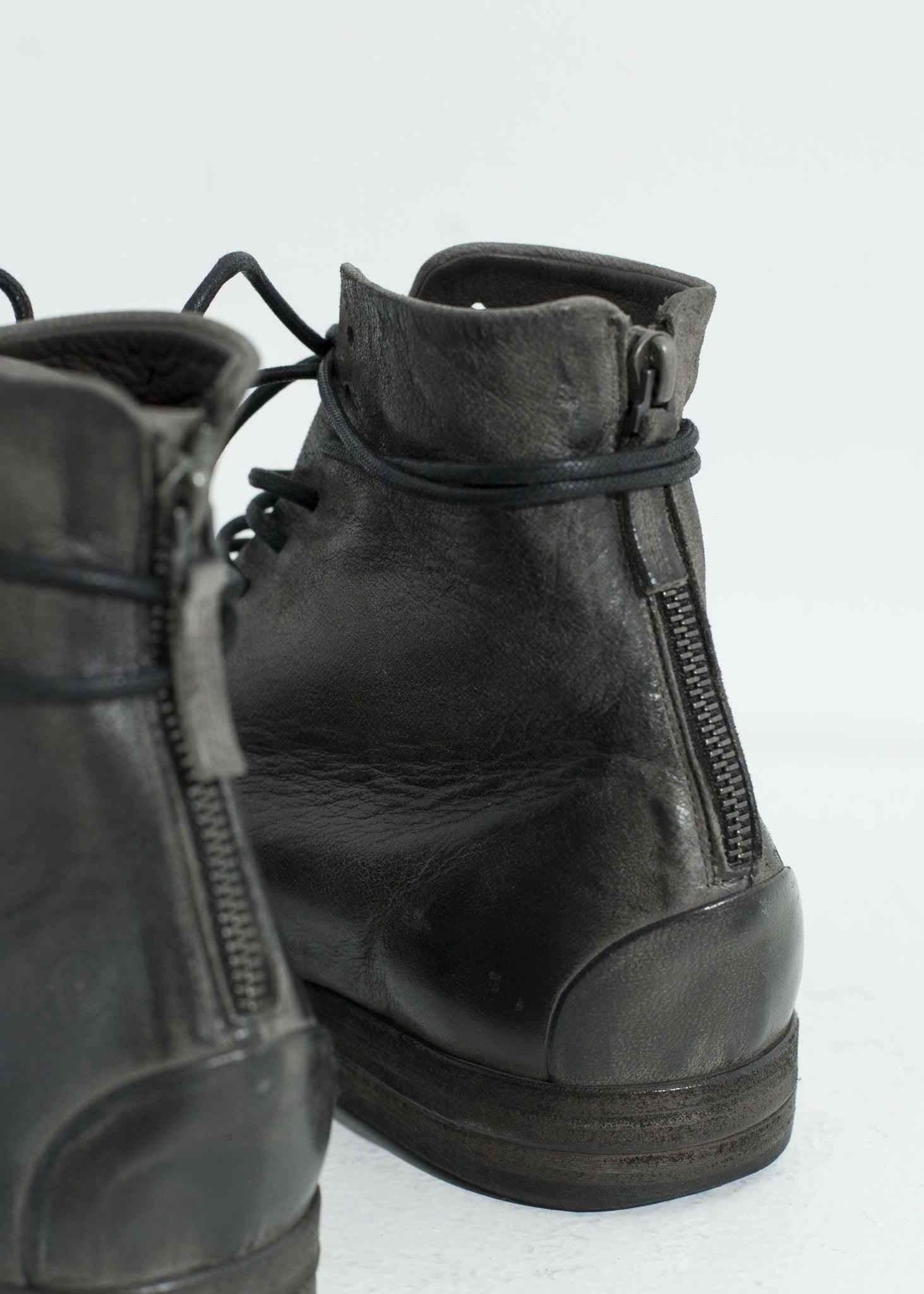 Listello Lace-Up Boot in Slate Grey.