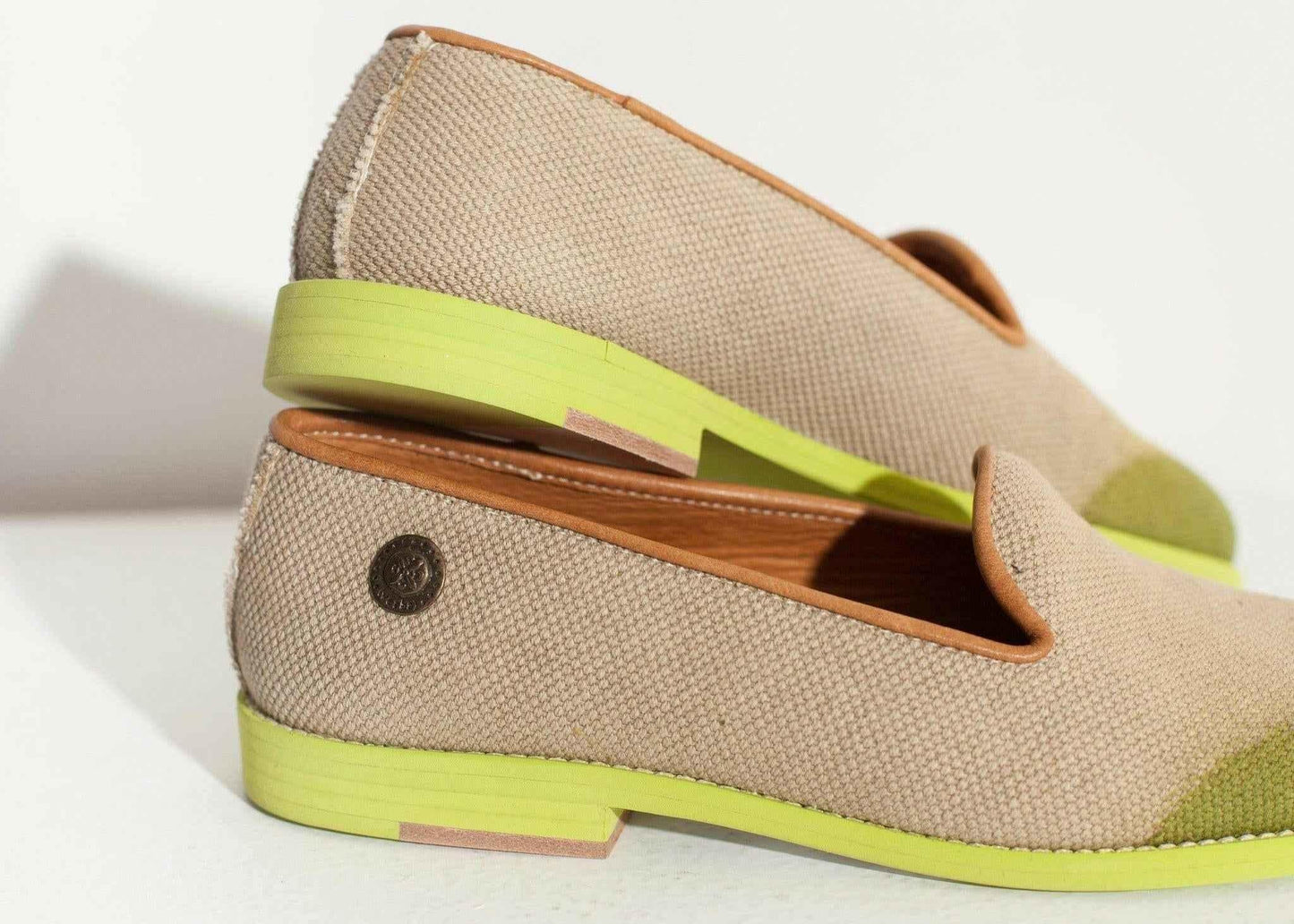 Wingtip Loafer in Lime.
