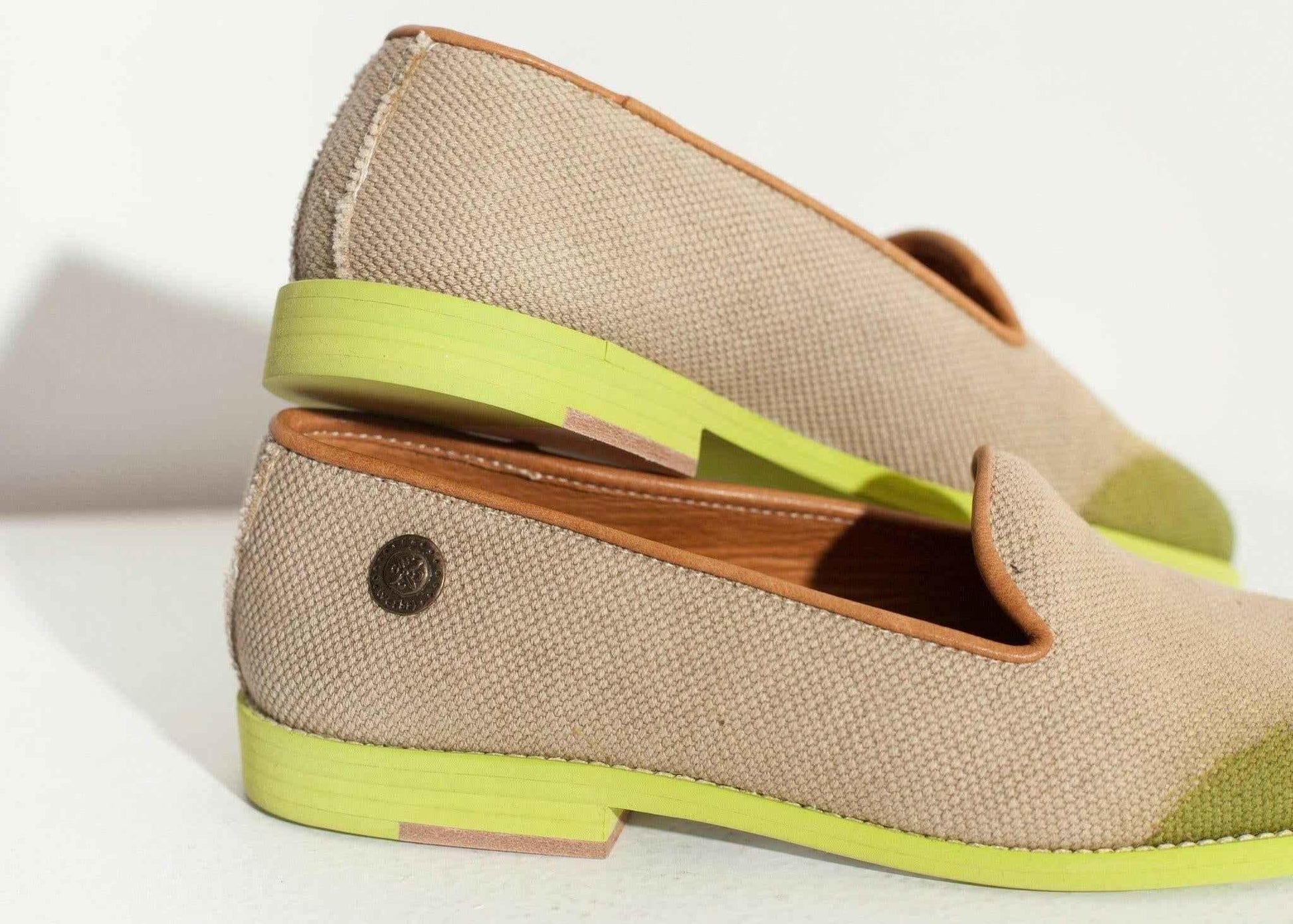 Wingtip Loafer in Lime.